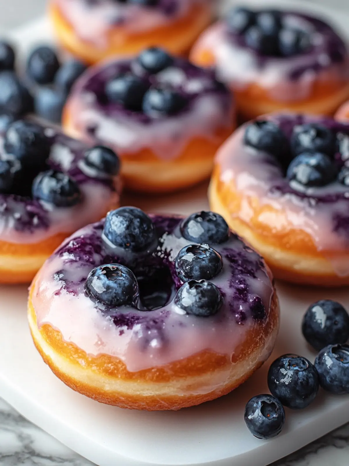 Irresistible Blueberry Vanilla Glaze Donuts You ll Crave! 4 Blueberry Vanilla Glaze Donuts
