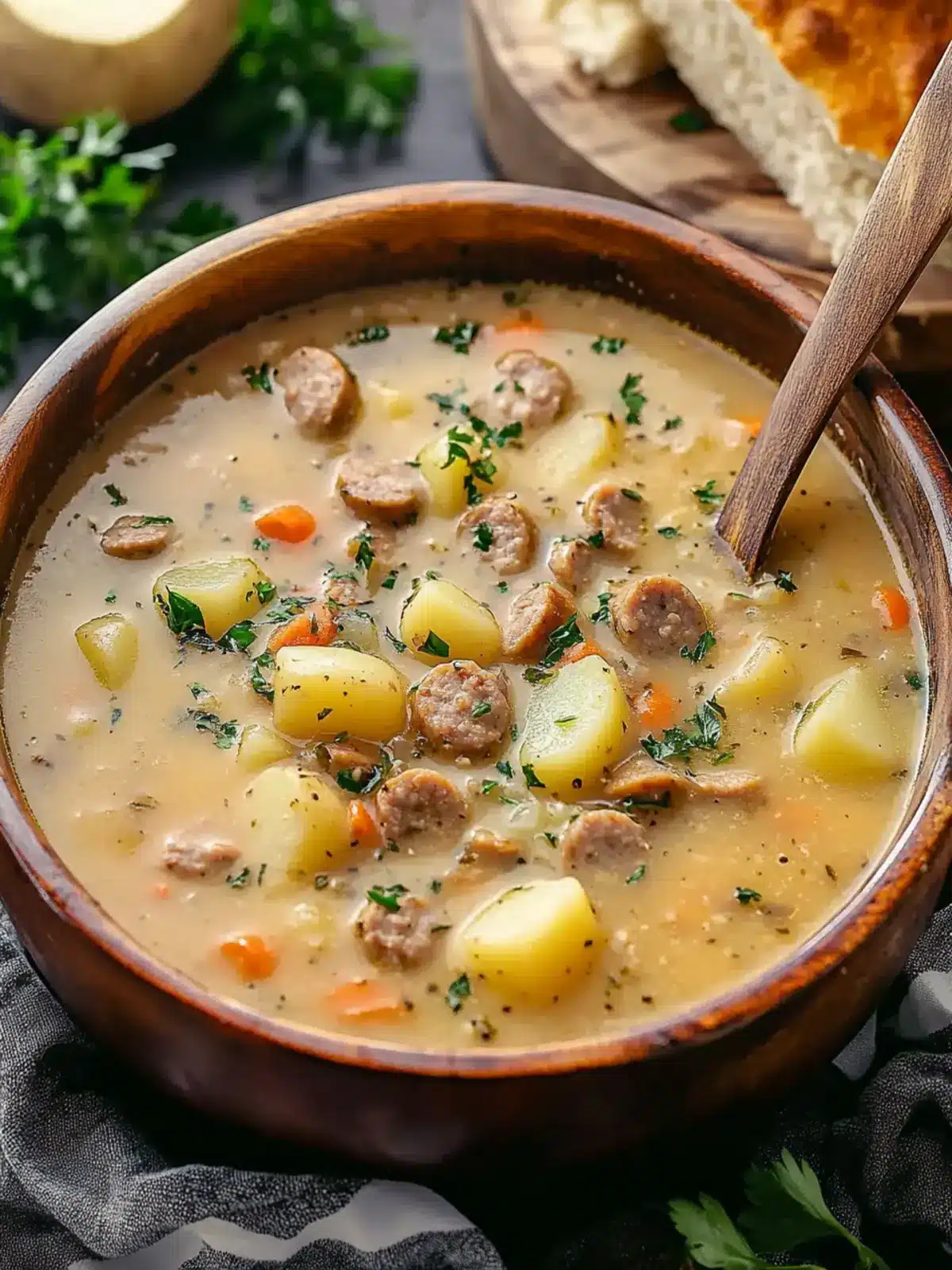 Savor the Comfort of Homemade Sausage Potato Soup Today 4 Sausage Potato Soup