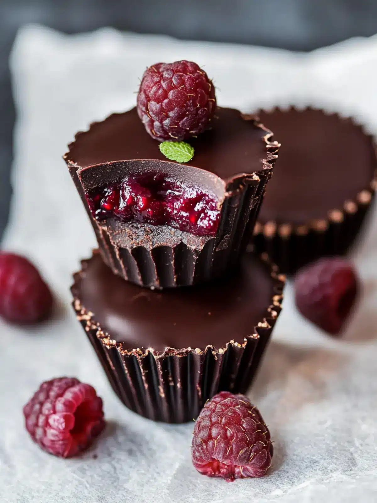 Delicious Vegan Chilli Chocolate Raspberry Cups to Savor 2 Vegan chilli chocolate raspberry cups
