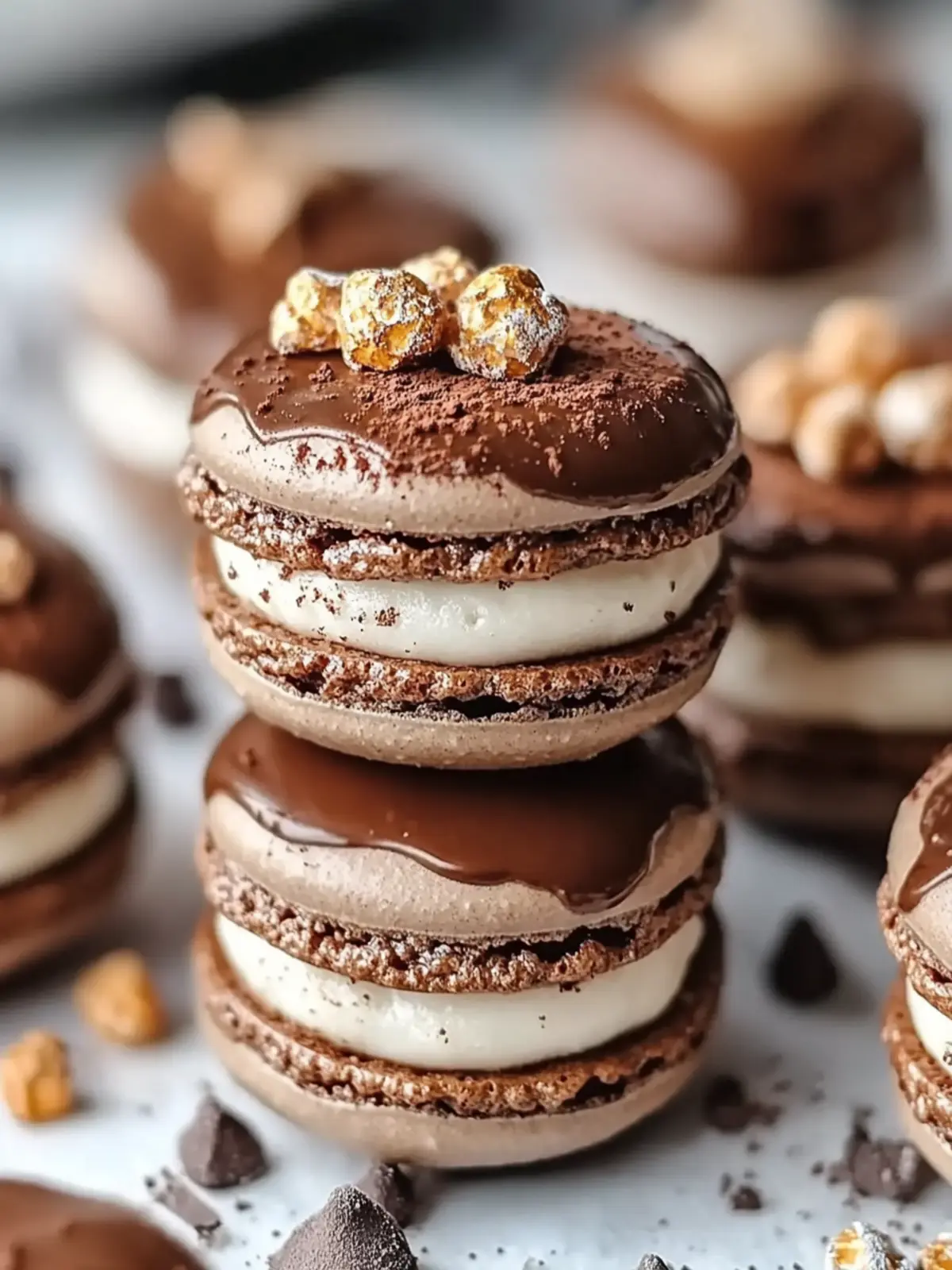 Irresistible Ferrero Rocher Macarons for Sweet Indulgence 3 Ferrero Rocher Macaron