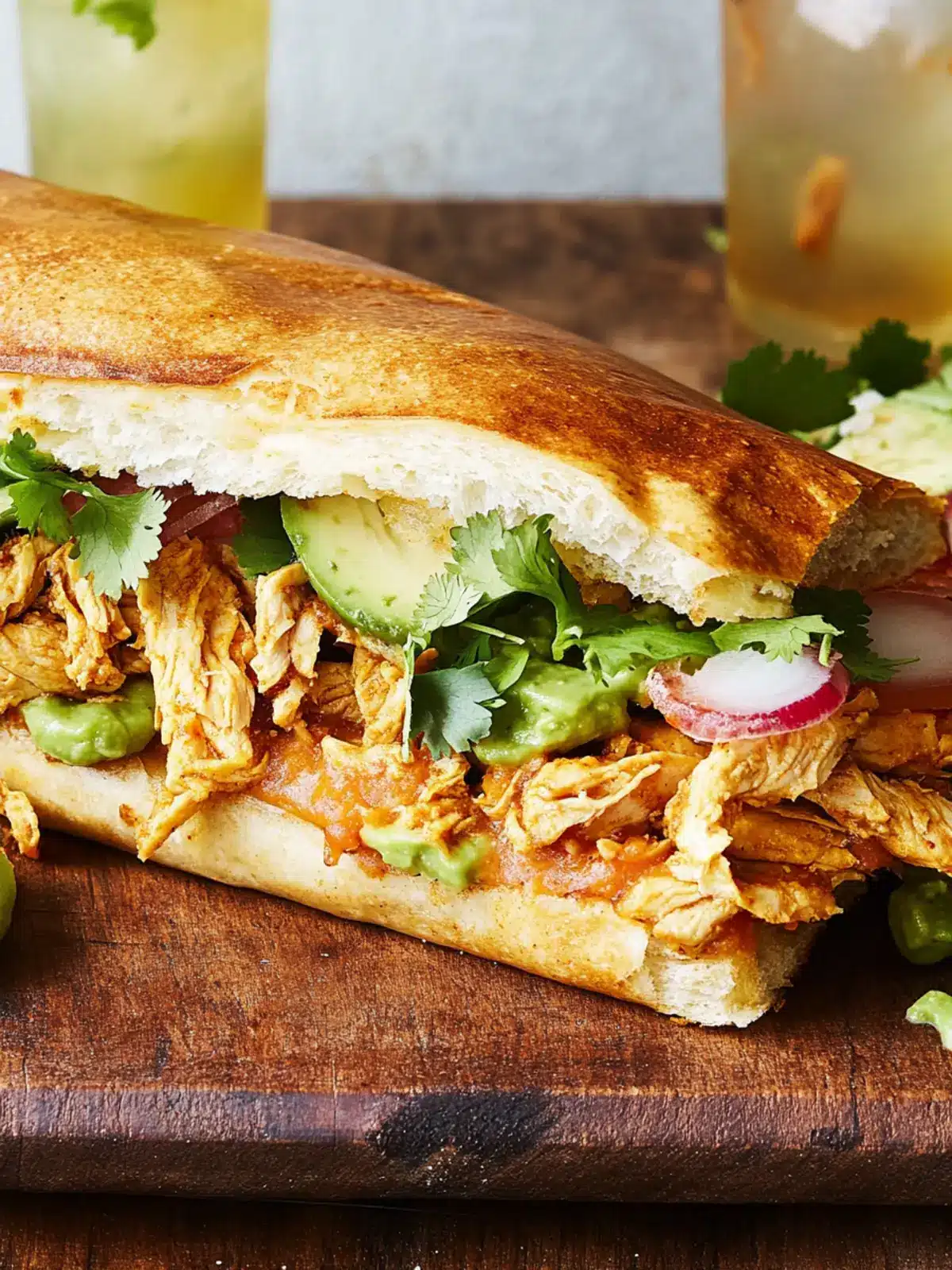 Savor the Flavor: Easy Chicken Taco Torta Awaits You 4 Chicken Taco Torta