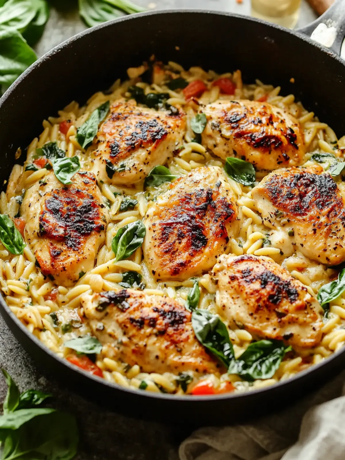 Creamy Ricotta Chicken and Orzo Skillet for Busy Nights 3 Ricotta Chicken and Orzo Skillet