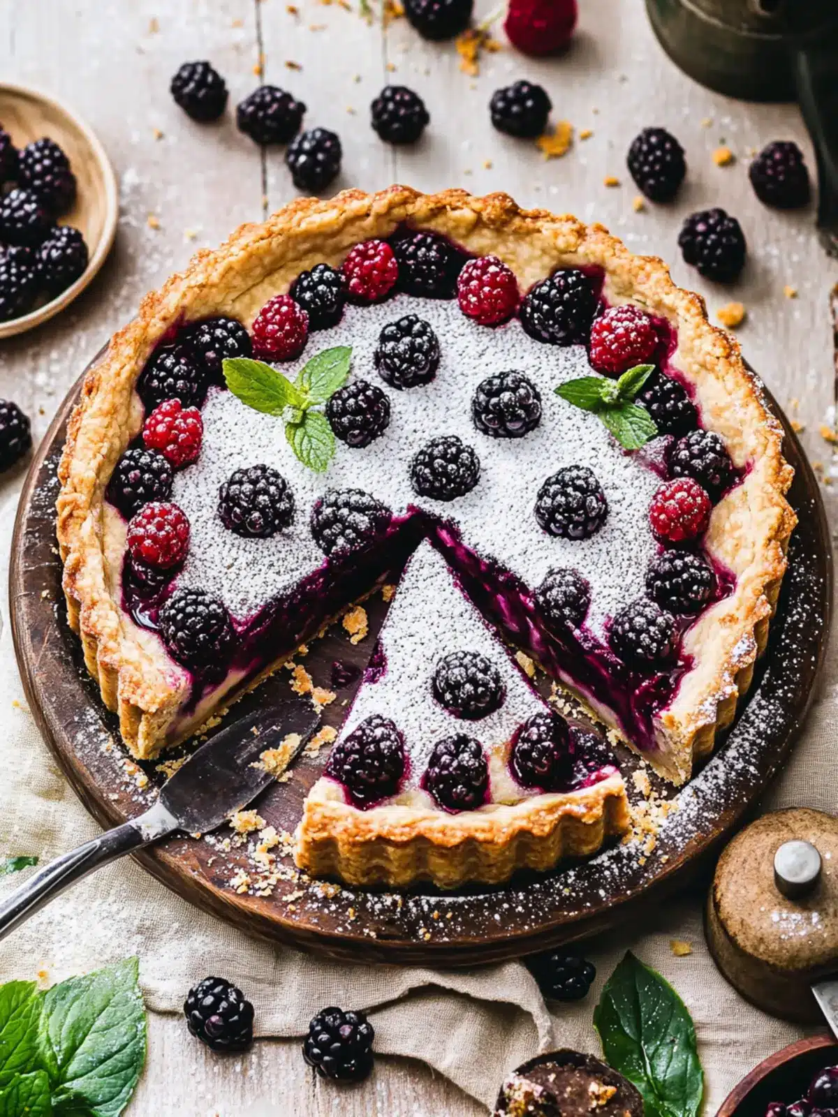 Delicious Vegan Bakewell Tart with Blackberries for Fall Bliss 4 Vegan bakewell tart with blackberries