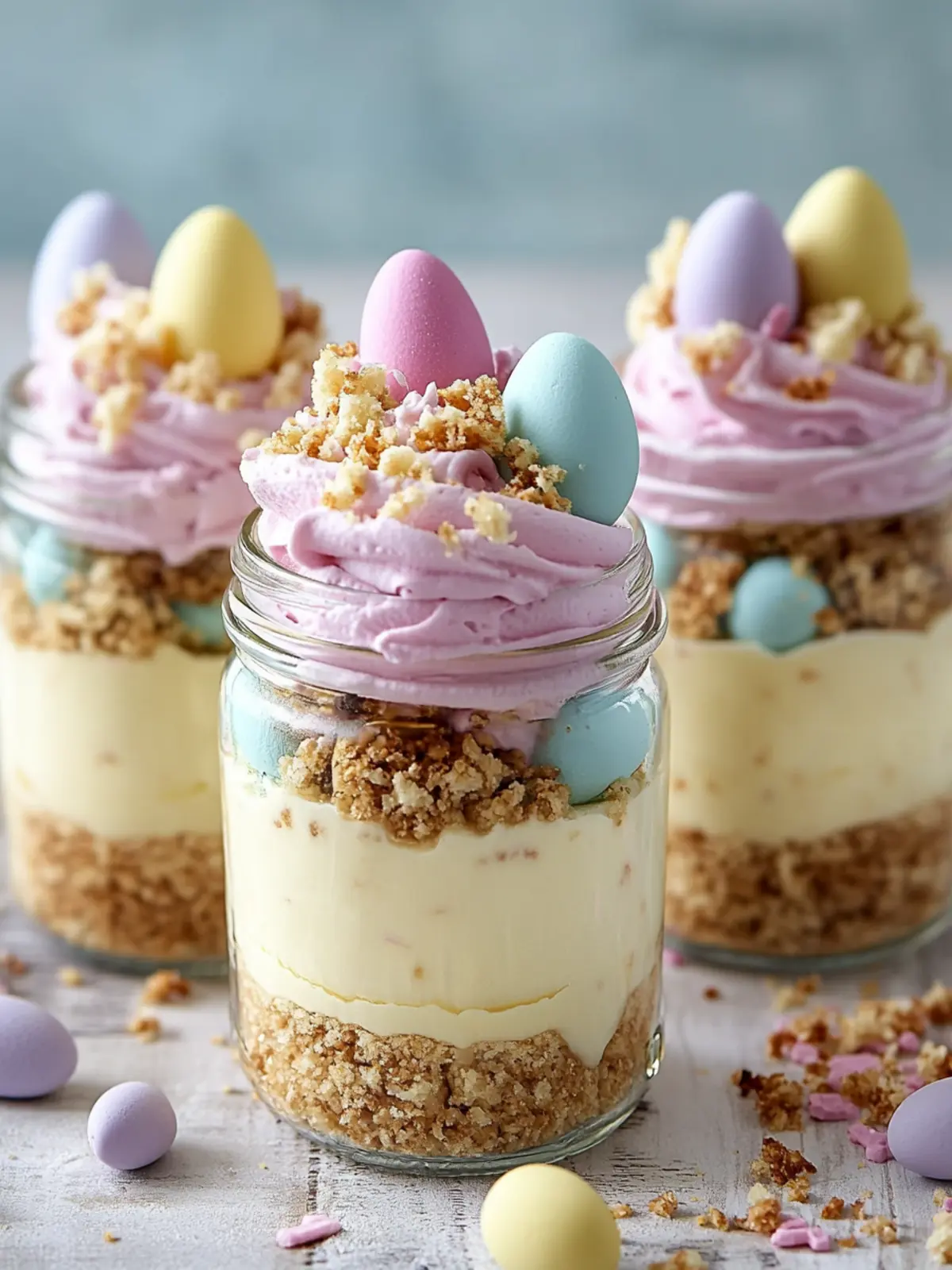 Delicious Easter Egg Cheesecake Jars You Can Customize 3 Easter Egg Cheesecake Jars