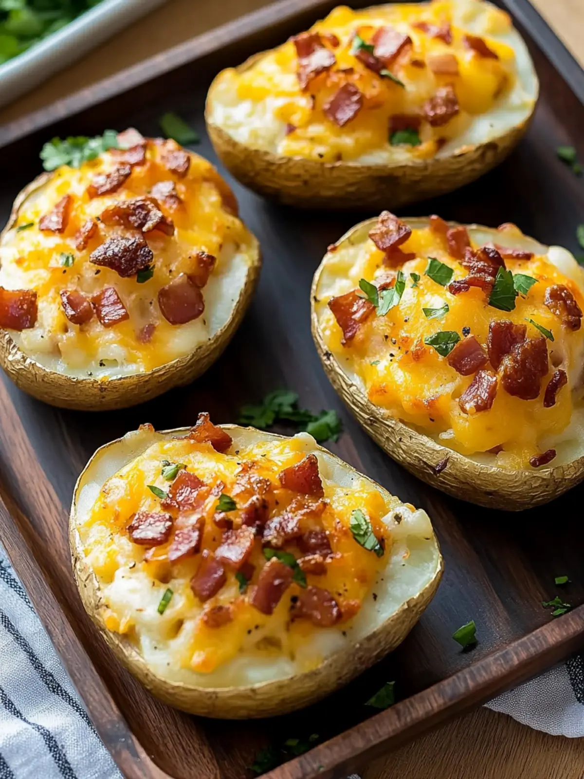 Twice Baked Loaded Breakfast Potatoes for Ultimate Comfort Mornings 2 Twice Baked Loaded Breakfast Potatoes