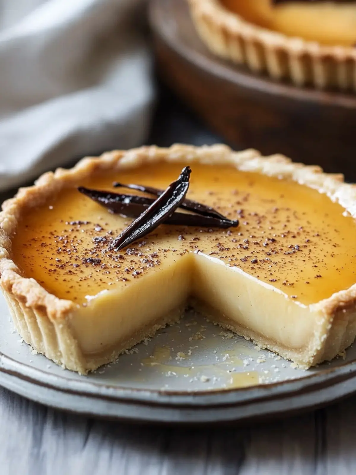 Heavenly Vanilla Bean Flan Tart for Every Celebration 4 Vanilla Bean Flan Tart