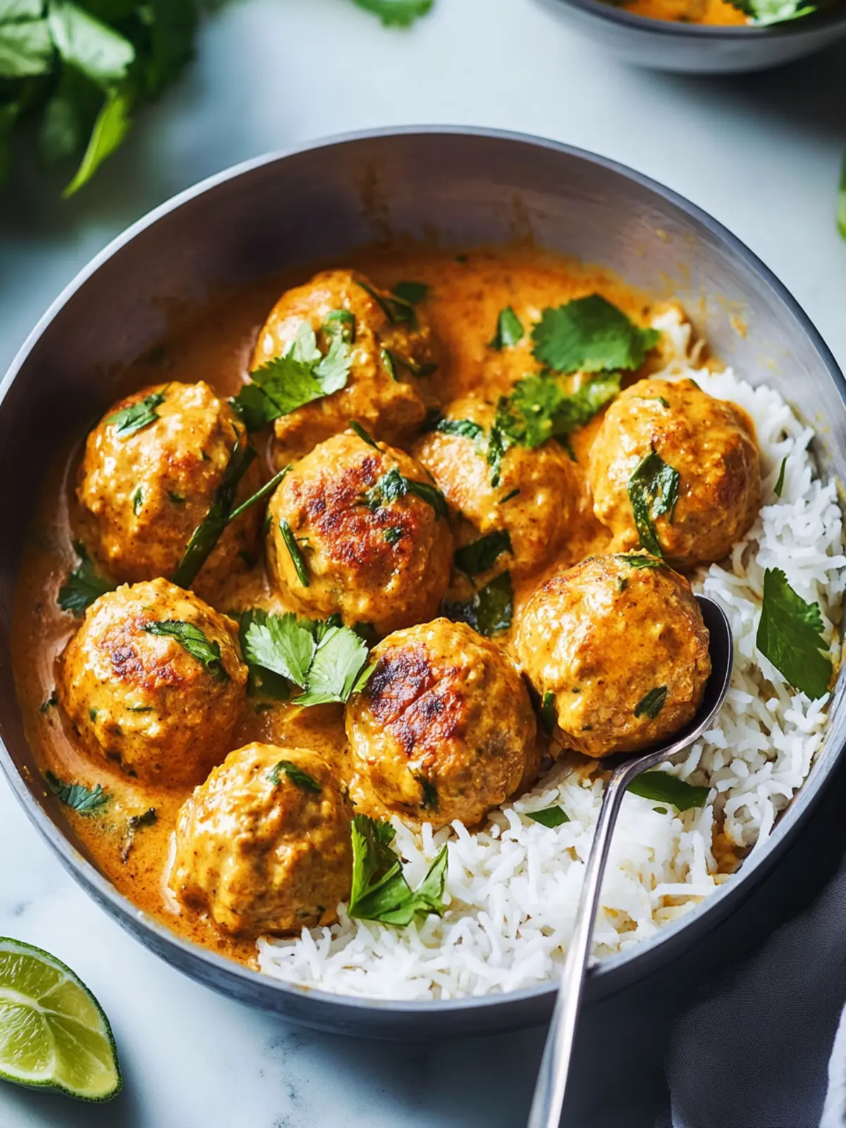 Irresistible Coconut Curry Chicken Meatballs You ll Love 4 Coconut Curry Chicken Meatballs