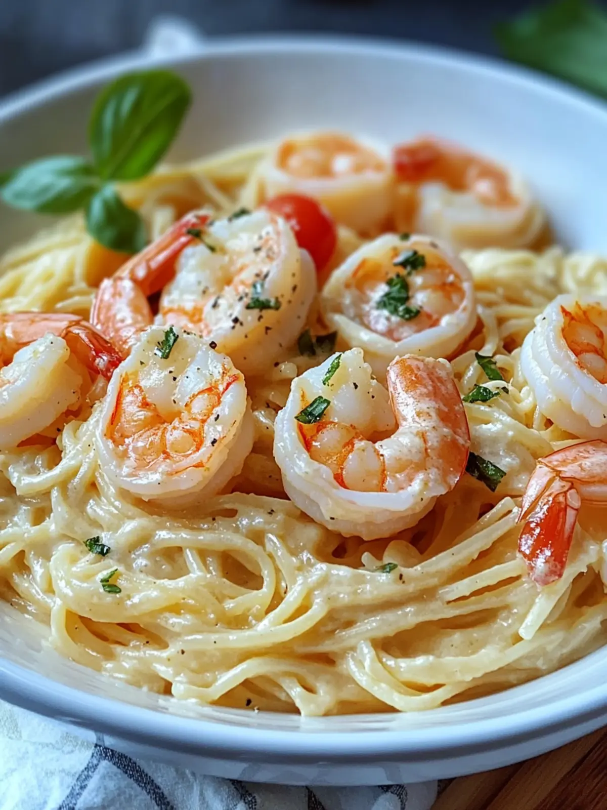 Irresistible Spaghetti with Shrimp in Creamy Cheese Sauce 3 Spaghetti with Shrimp in Creamy Cheese Sauce
