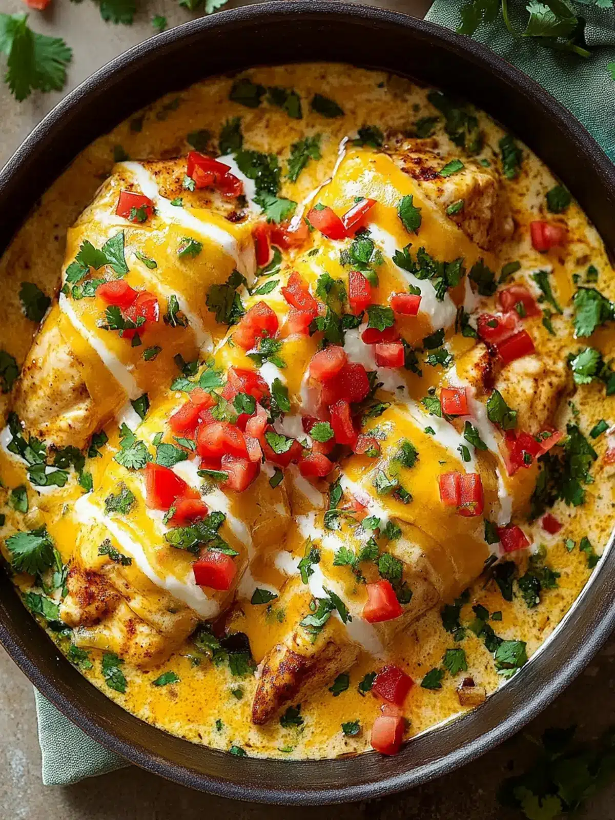 Savor Creamy Mexican Chicken with Cheese Sauce Tonight! 4 Mexican Chicken with Cheese Sauce
