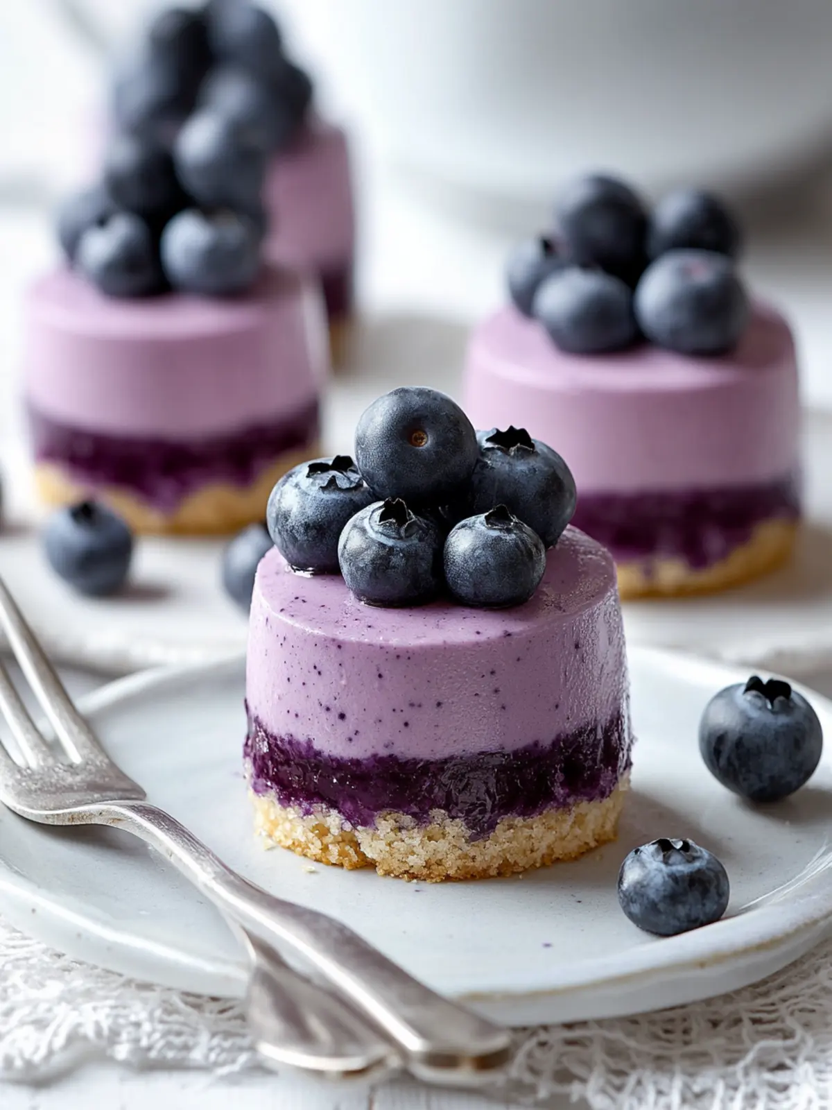 Mini Blueberry Mousse Cakes That Wow in Just 30 Minutes 4 Mini Blueberry Mousse Cakes