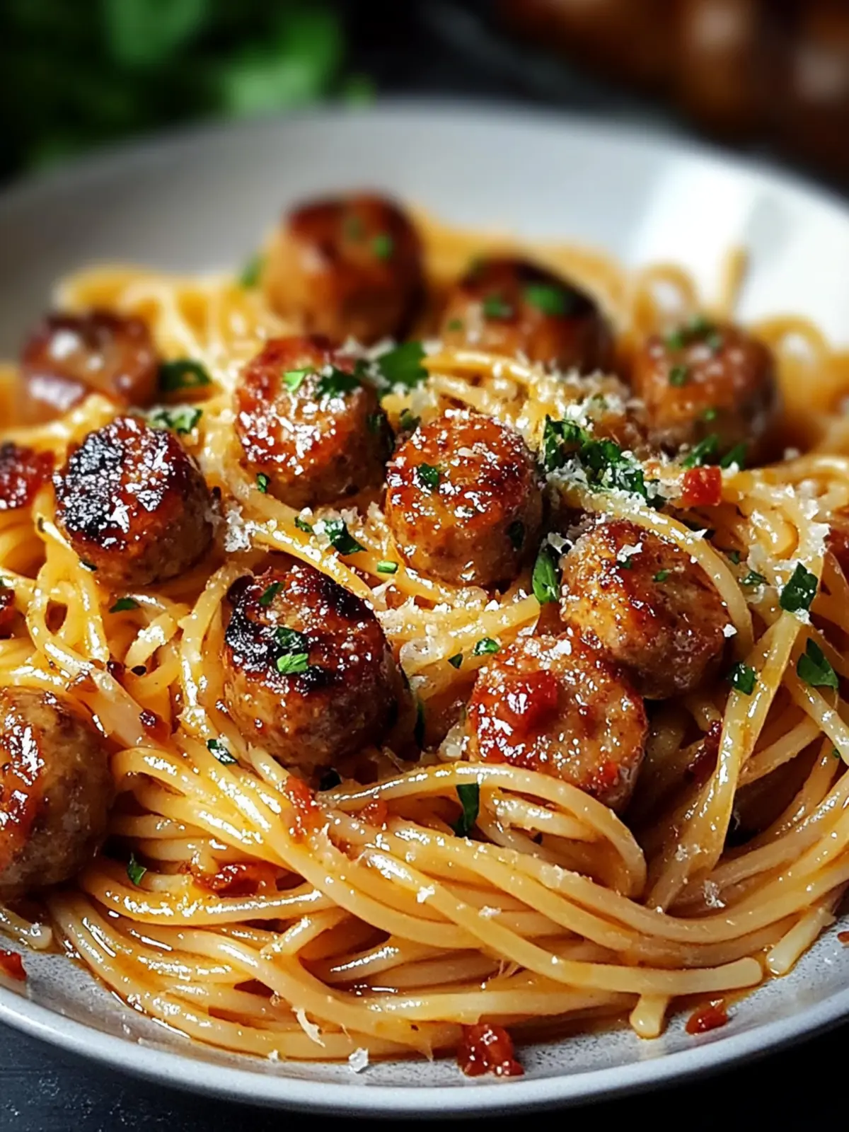 Sticky Honey Garlic Sausage Pasta for a Quick Family Feast 2 Sticky Honey Garlic Sausage Pasta