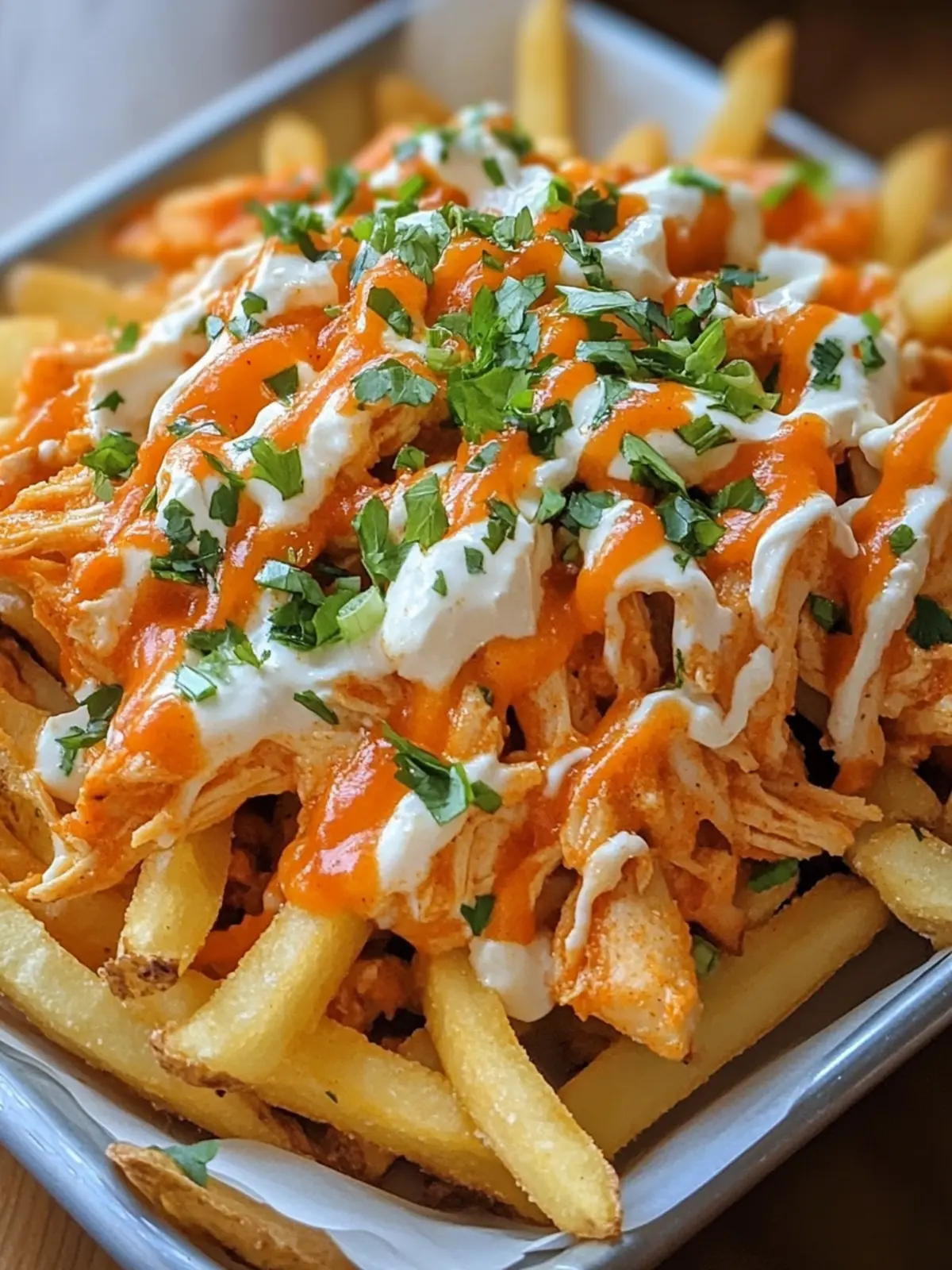 Buffalo Chicken Nacho Fries: A Crispy, Spicy Game Day Must! 2 Buffalo Chicken Nacho Fries