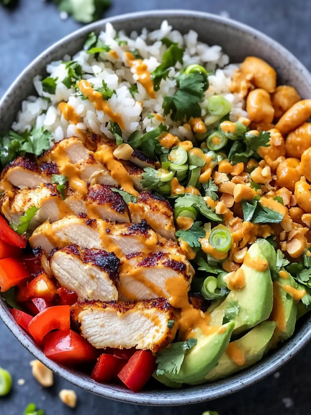 Thai Peanut Chicken Buddha Bowl: A Flavorful Meal Upgrade 3 Thai Peanut Chicken Buddha Bowl