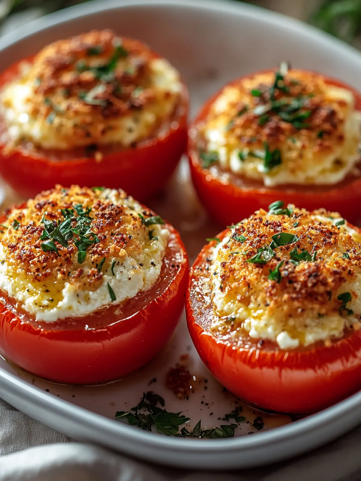 Baked Feta Stuffed Tomatoes: A Simple, Savory Delight 3 Baked Feta Stuffed Tomatoes