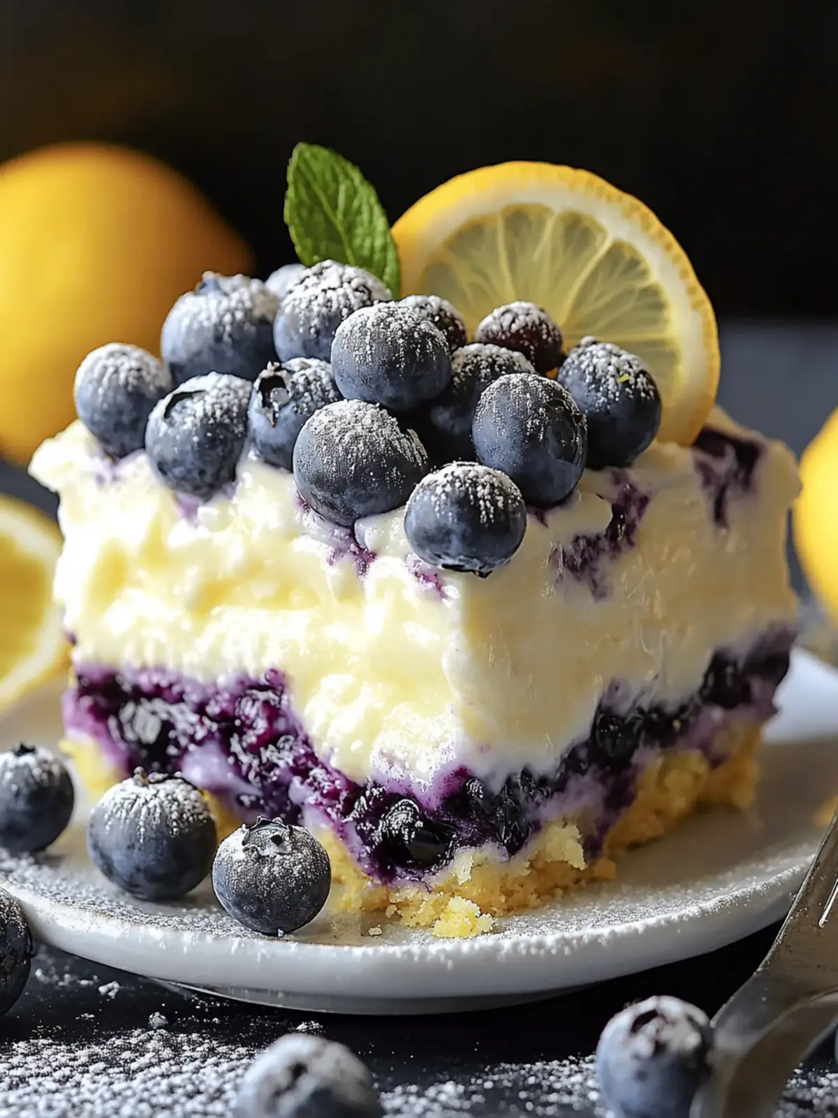 Blueberry Lemon Heaven Dessert: Your No-Bake Summer Bliss 4 Blueberry Lemon Heaven Dessert