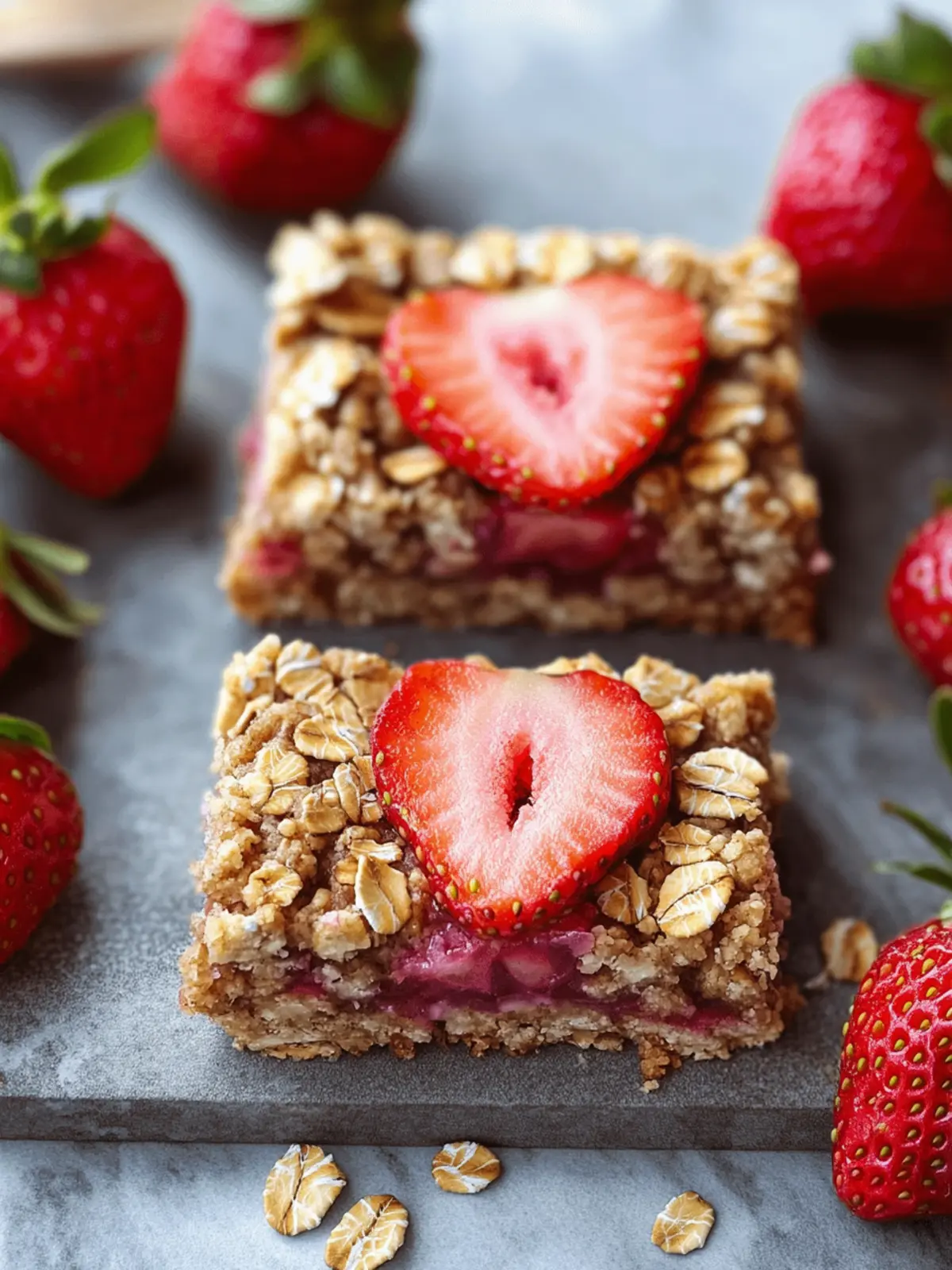 Wholesome Healthy Strawberry Oatmeal Bars for Guilt-Free Snacking 3 Healthy Strawberry Oatmeal Bars