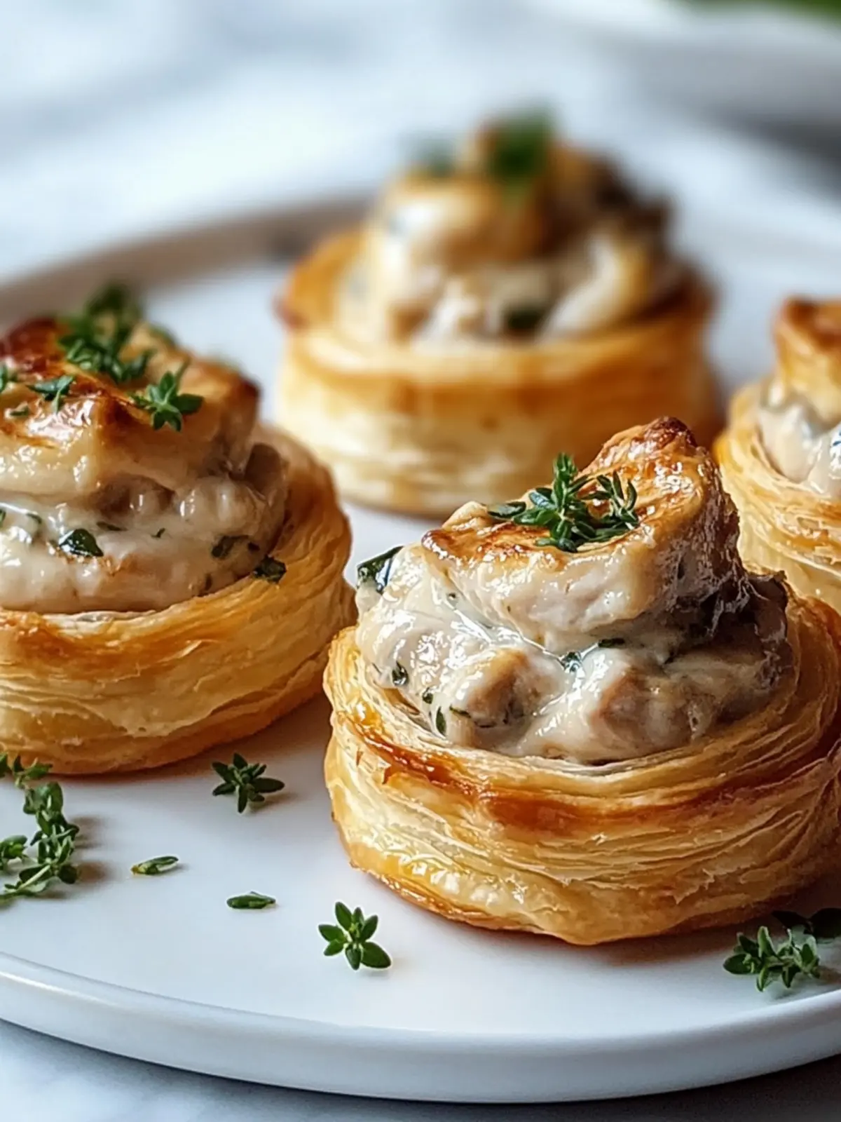 Savory Chicken Vol-au-Vents: Flaky Pastry Delight at Home 2 Chicken Vol-au-Vents