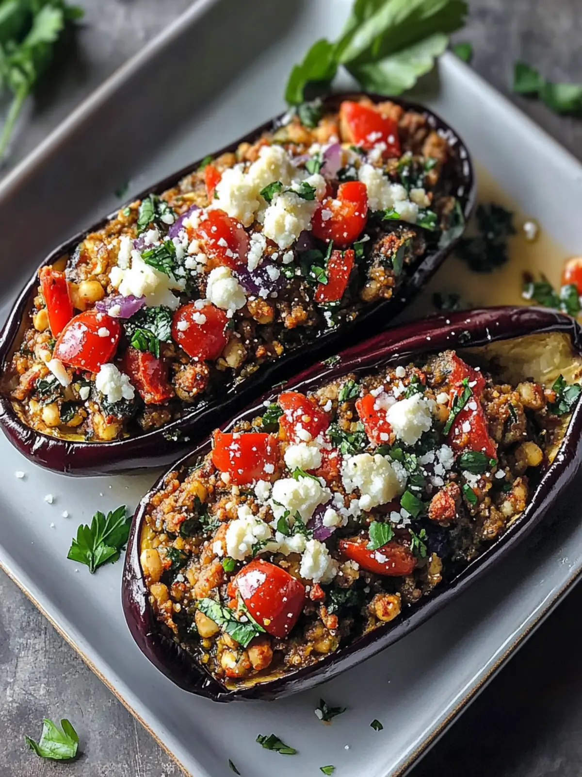 Mediterranean Stuffed Eggplant: Wholesome Flavor in Every Bite 3 Mediterranean Stuffed Eggplant