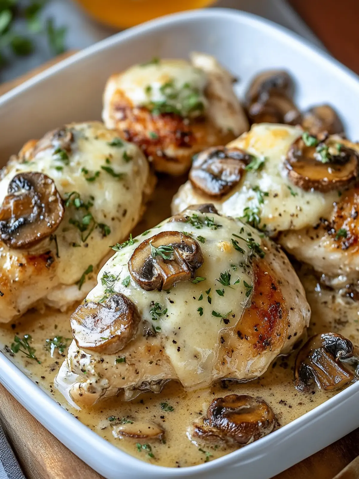 Baked Mushroom Swiss Chicken: Your New Family Favorite Recipe 2 Baked Mushroom Swiss Chicken