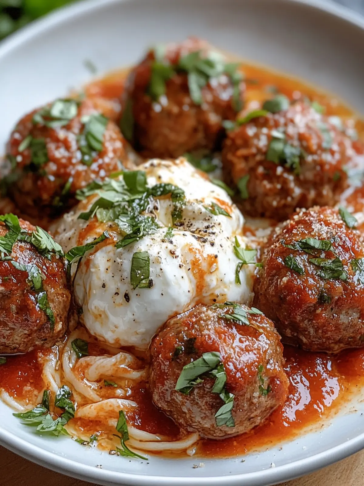 Savory Burrata-Stuffed Meatballs for Ultimate Comfort Food 4 Burrata-Stuffed Meatballs