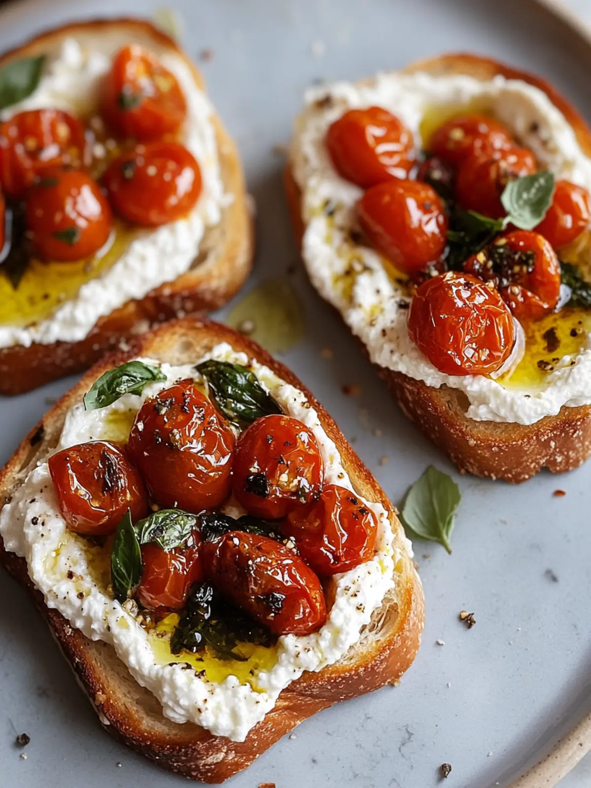 Whipped Ricotta Toast with Roasted Tomatoes & Chili Oil Joy 3 Whipped Ricotta Toast with Roasted Tomatoes & Chili Oil Recipe