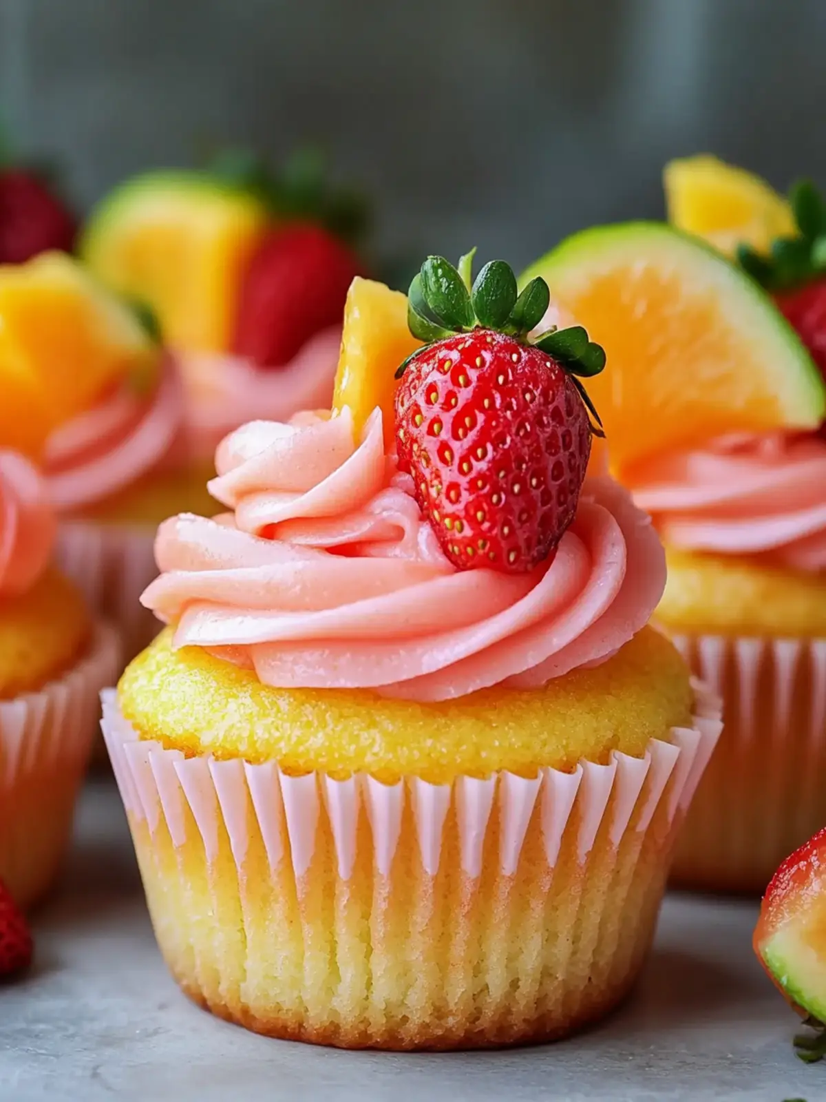 Tropical Strawberry Mango Margarita Cupcakes That Wow! 2 Tropical Strawberry Mango Margarita Cupcakes
