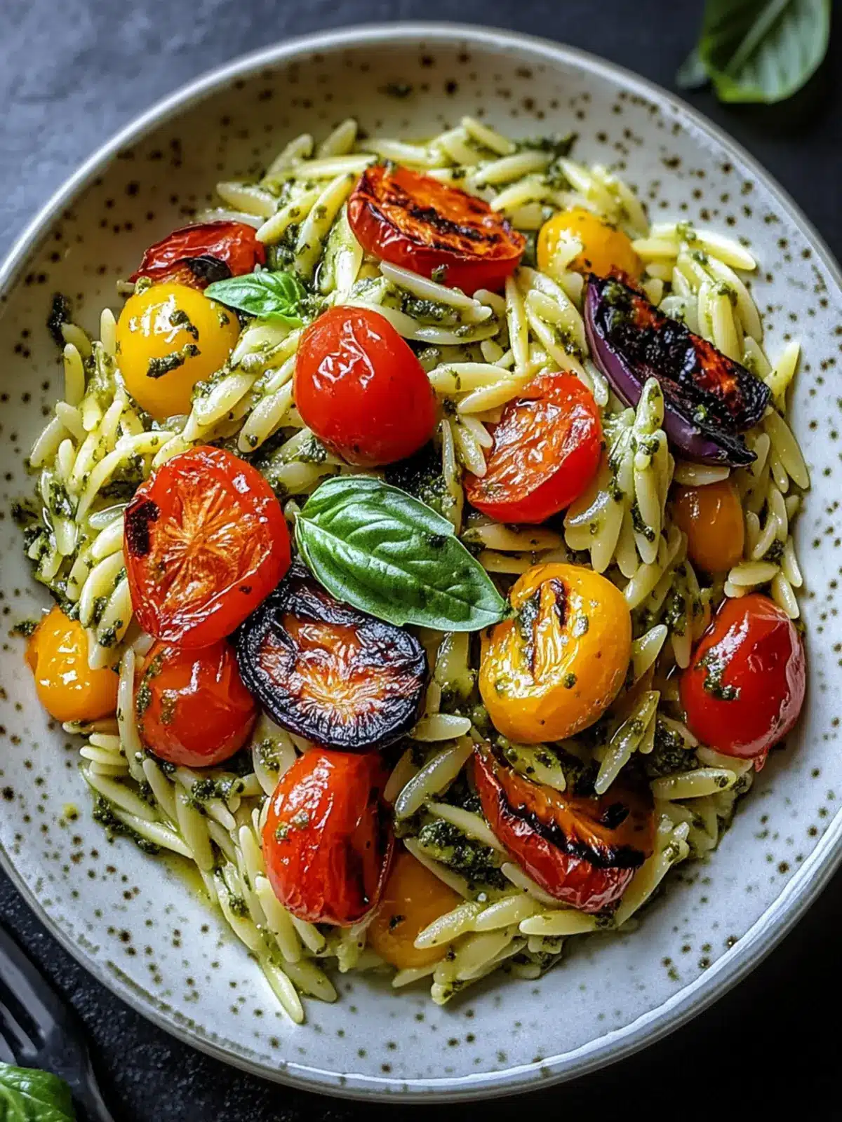 Creamy Pesto Orzo with Roasted Veg: A Quick Comfort Delight 2 Creamy Pesto Orzo with Roasted Veg