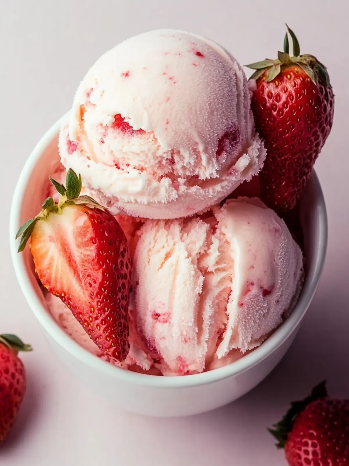 Creamy Homemade Strawberry Ice Cream That's Kid-Approved 3 Strawberry Ice Cream