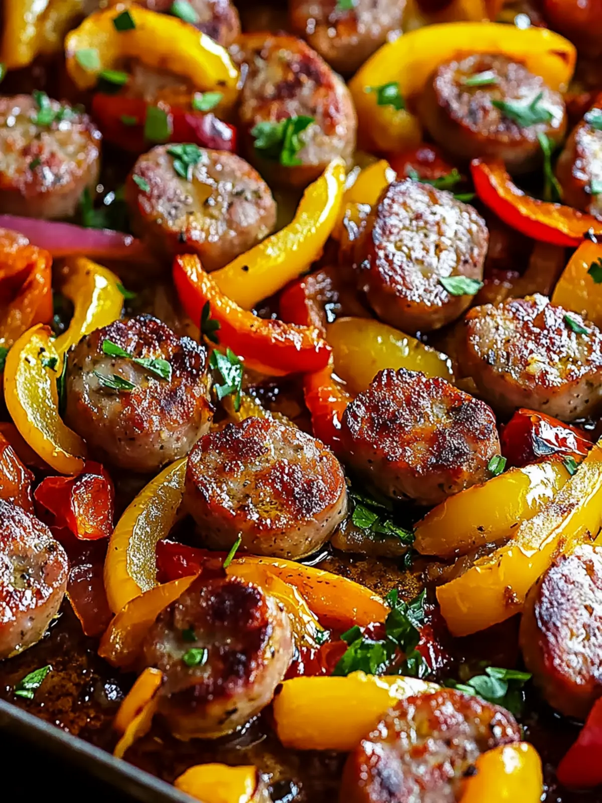 Savory Sheet Pan Sausage Peppers and Onions in 30 Minutes 4 Sheet Pan Sausage Peppers and Onions
