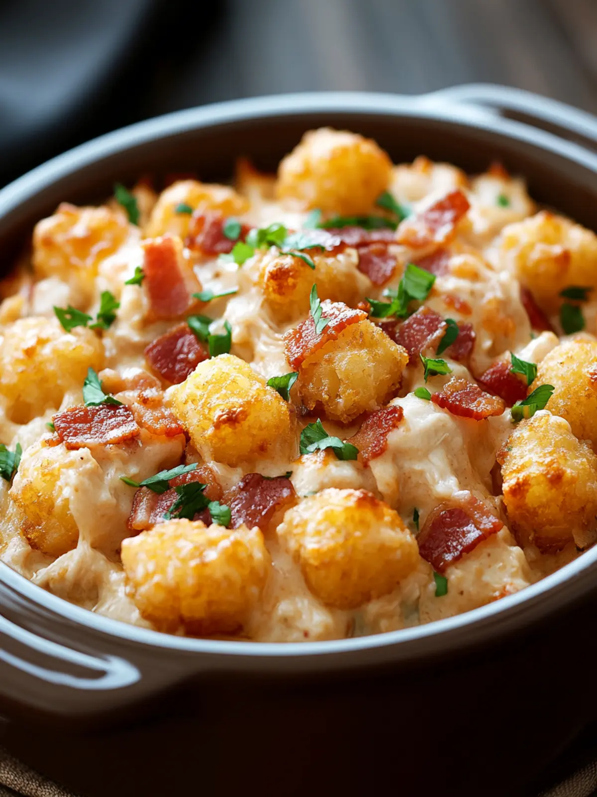 Crockpot Chicken Bacon & Ranch Tater Tot Casserole Bliss 2 Crockpot Chicken Bacon & Ranch Tater Tot Casserole
