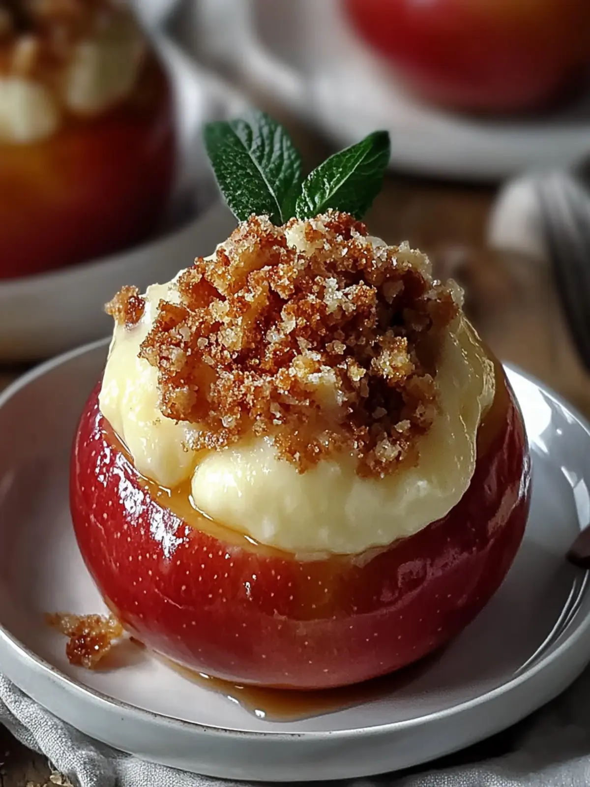 Cheesecake Stuffed Baked Apples for a Cozy Night In 4 Cheesecake Stuffed Baked Apples