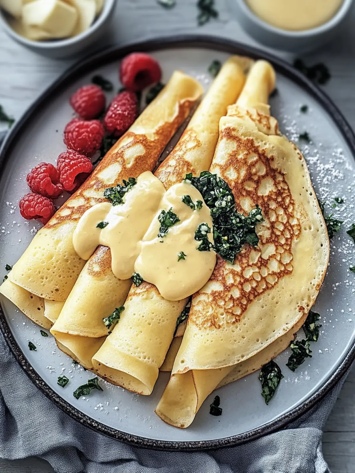 Savory Breakfast Crepes: Quick, Customizable Brunch Delights 3 Savory Breakfast Crepes