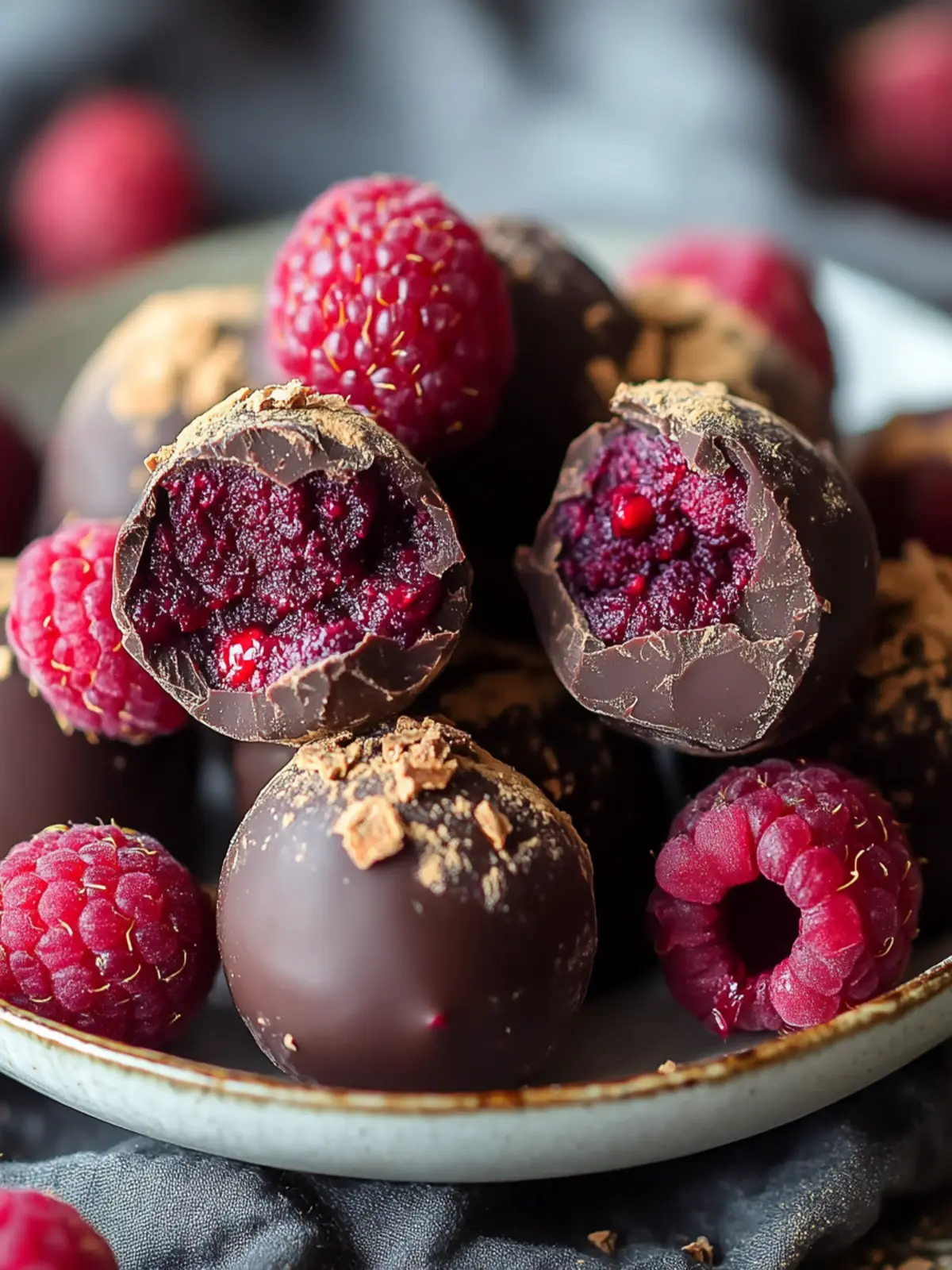Decadent Dark Chocolate Raspberry Truffles You Can Make Today 3 Dark Chocolate Raspberry Truffles