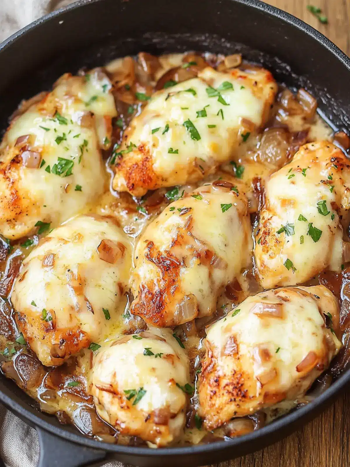 Comforting French Onion Chicken in Just One Pan 4 French Onion Chicken