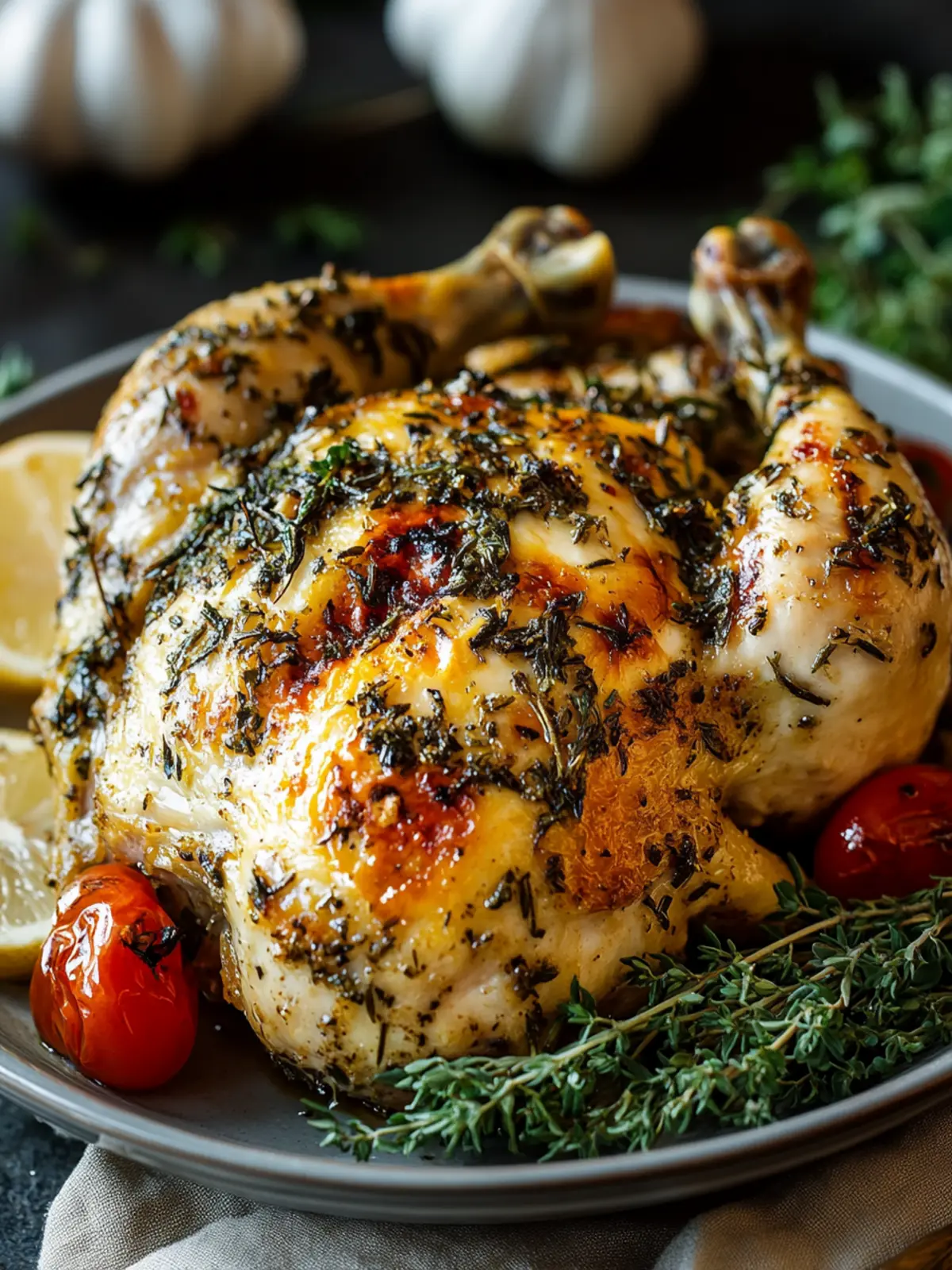 Savory Roasted Garlic Herb Chicken for Cozy Family Dinners 2 Roasted Garlic Herb Chicken