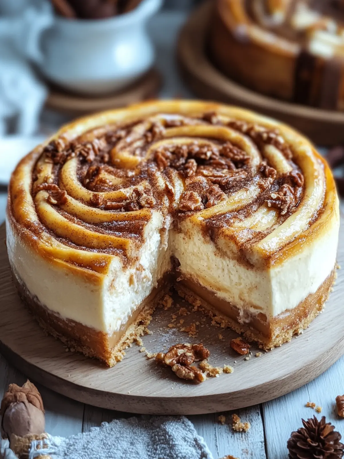 Cinnamon Roll Honeybun Cheesecake: A Sweet Homemade Indulgence 3 Cinnamon Roll Honeybun Cheesecake