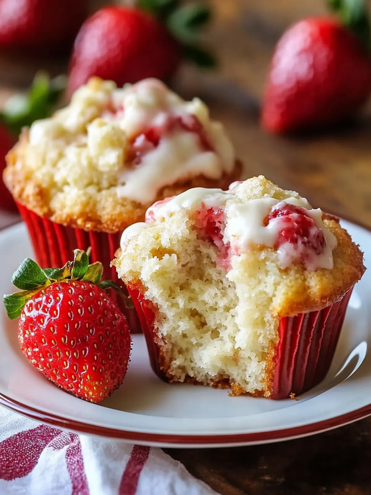 Strawberry Cream Cheese Muffins That Will Brighten Your Day 2 Strawberry Cream Cheese Muffins