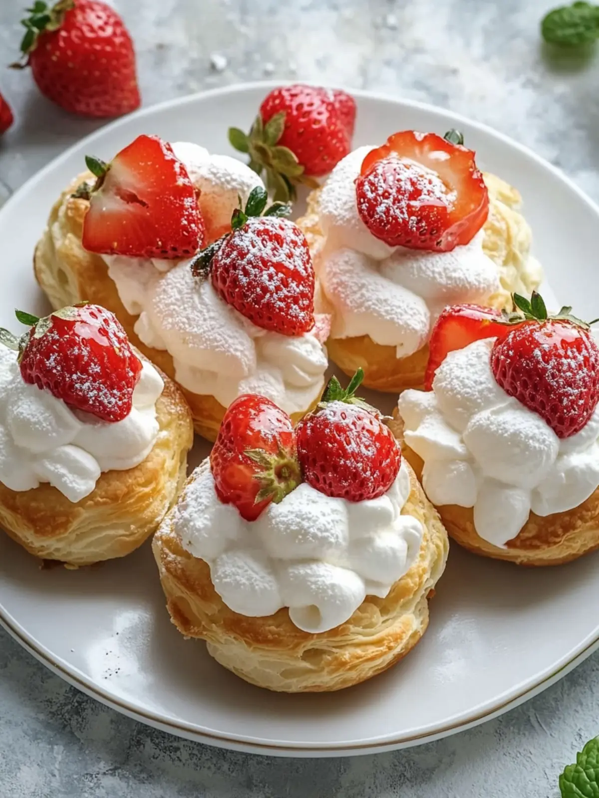 Delicious Strawberry Vanilla Cream Puffs for Sweet Moments 2 Strawberry Vanilla Cream Puffs