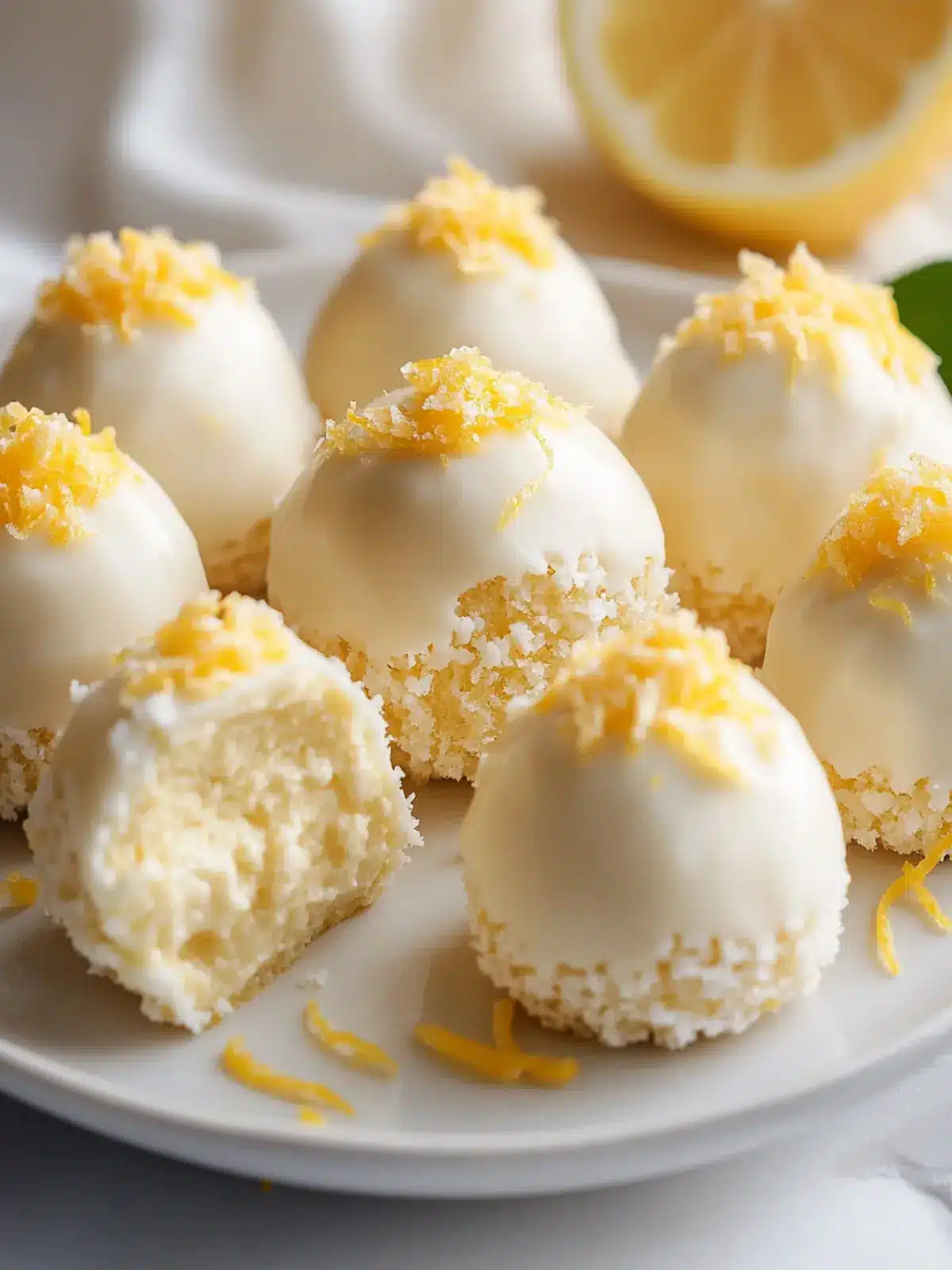 Irresistible Lemon Cheese Truffles: A No-Bake Delight! 4 Lemon Cheese Truffles