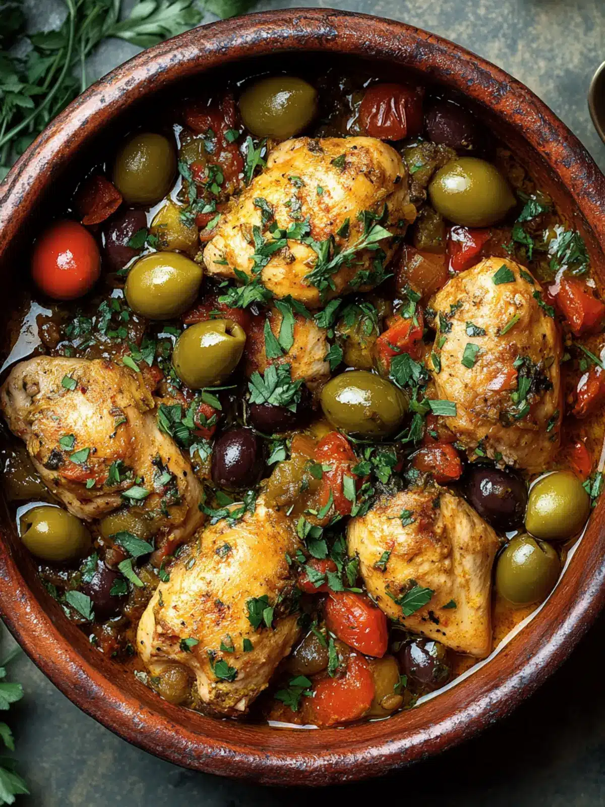 Savory Chicken Tagine with Olives for a Cozy Dinner Night 2 Chicken Tagine with Olives