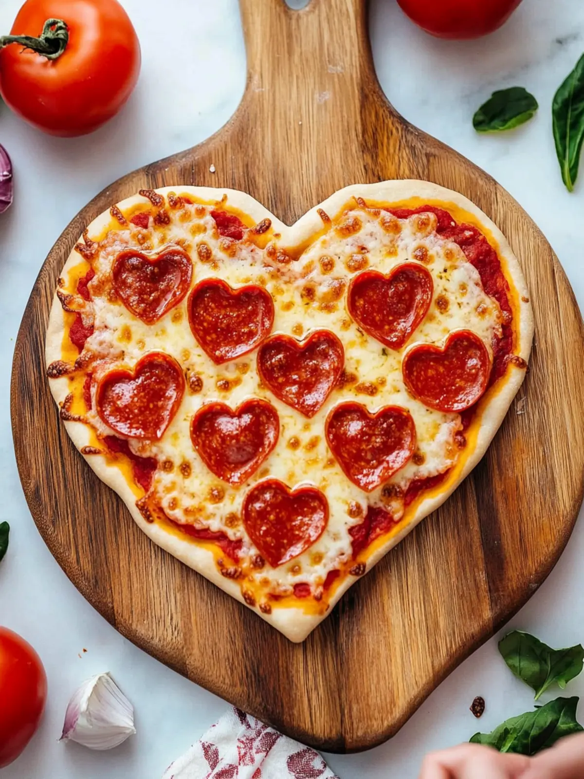 Heart Shaped Pizza: Easy Mini Recipes for a Fun Family Lunch 4 Heart Shaped Pizza