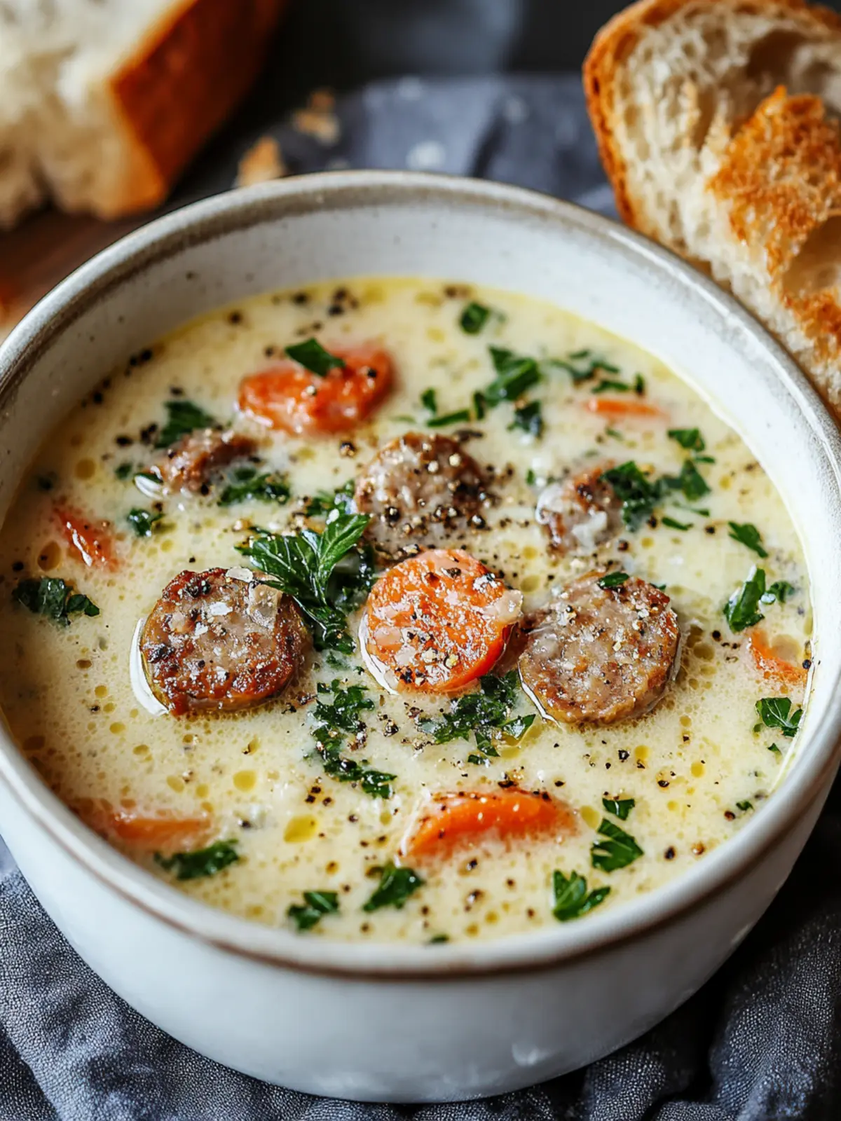 Creamy Parmesan Italian Sausage Soup That Warms Your Soul 3 Creamy Parmesan Italian Sausage Soup
