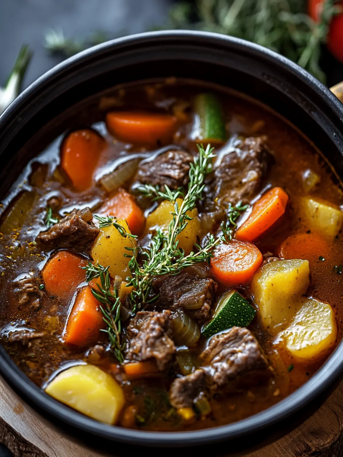 Cozy Up with Braised Vegetable Beef Soup for Cold Nights 3 Braised Vegetable Beef Soup