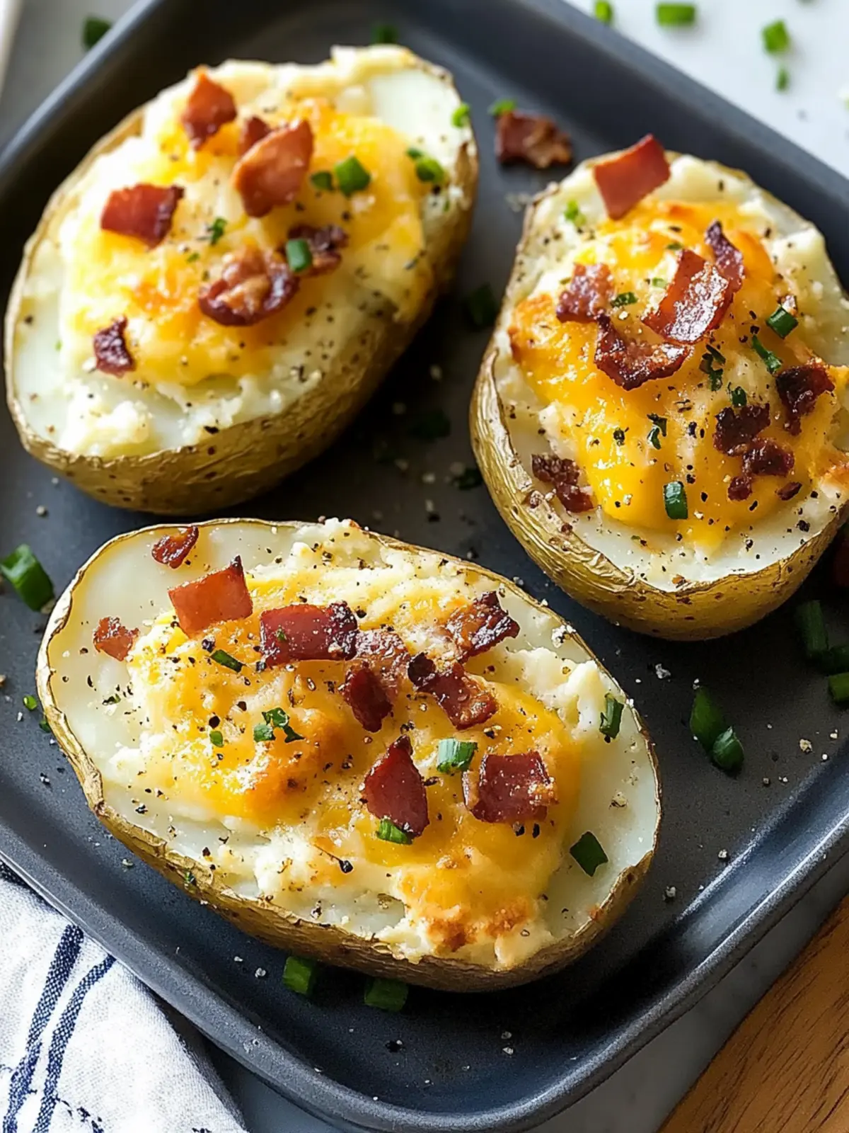 Twice Baked Loaded Breakfast Potatoes for Ultimate Comfort Mornings 3 Twice Baked Loaded Breakfast Potatoes