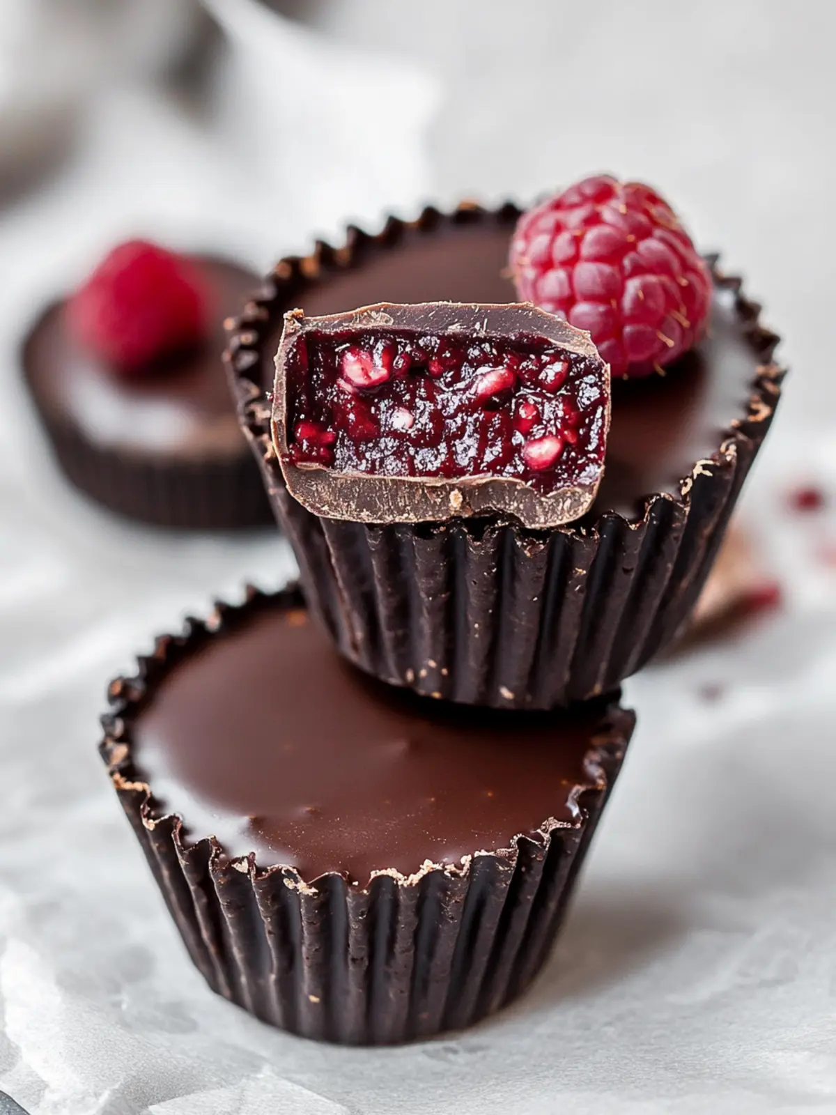 Delicious Vegan Chilli Chocolate Raspberry Cups to Savor 4 Vegan chilli chocolate raspberry cups