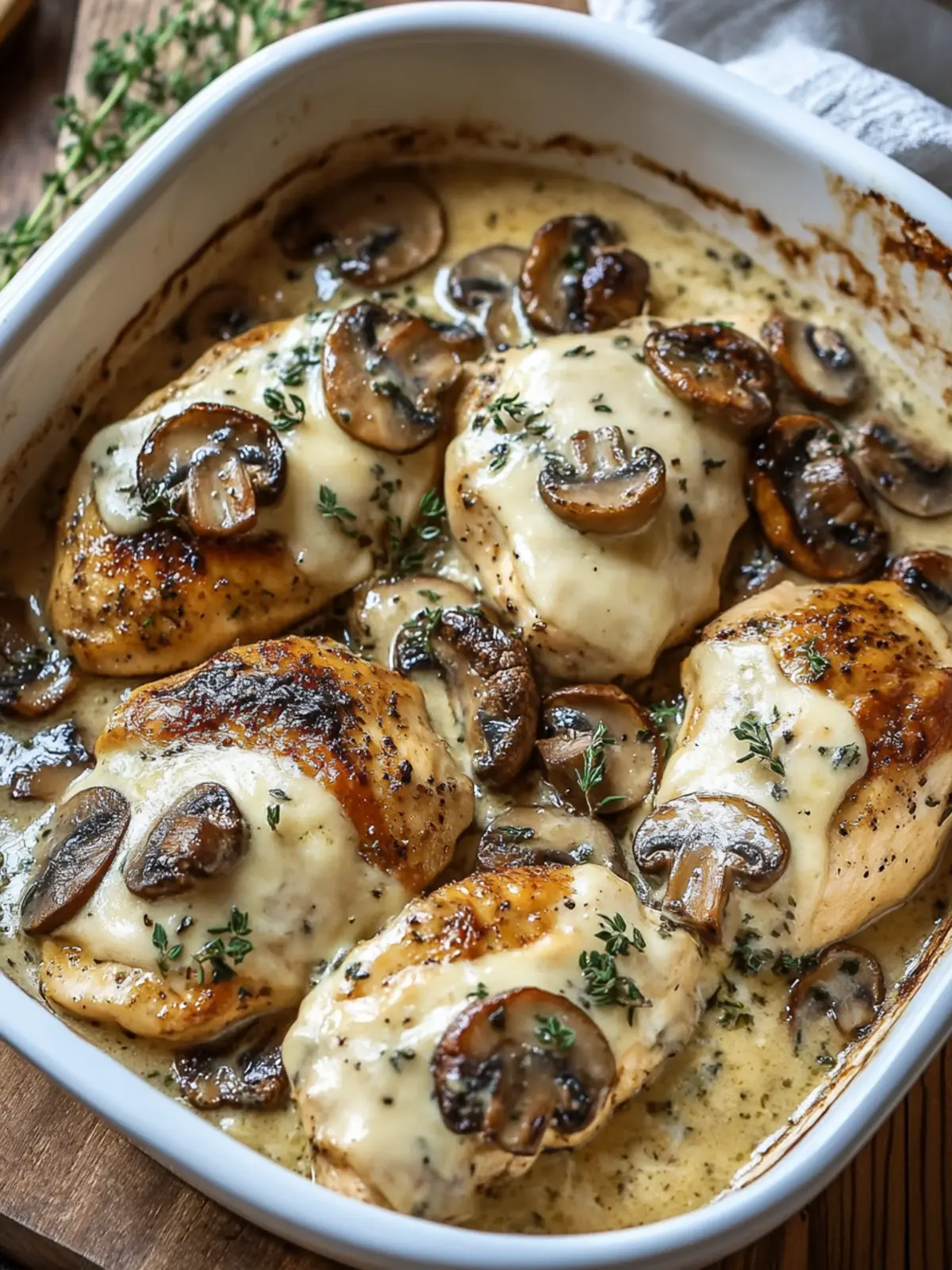 Baked Mushroom Swiss Chicken: Your New Family Favorite Recipe 4 Baked Mushroom Swiss Chicken