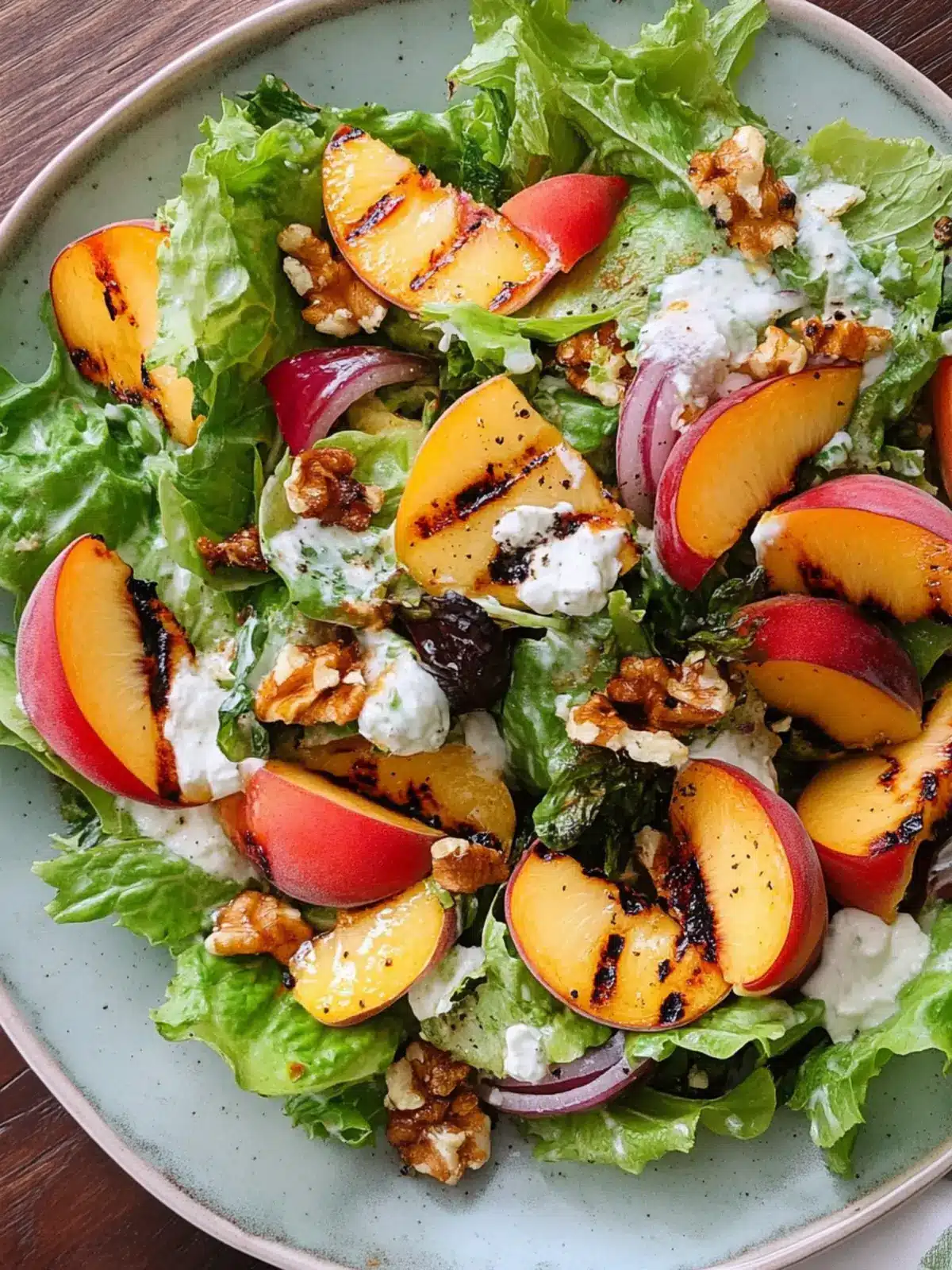 Grilled Peach Salad: A Summer Delight You Can't Resist 2 Grilled Peach Salad