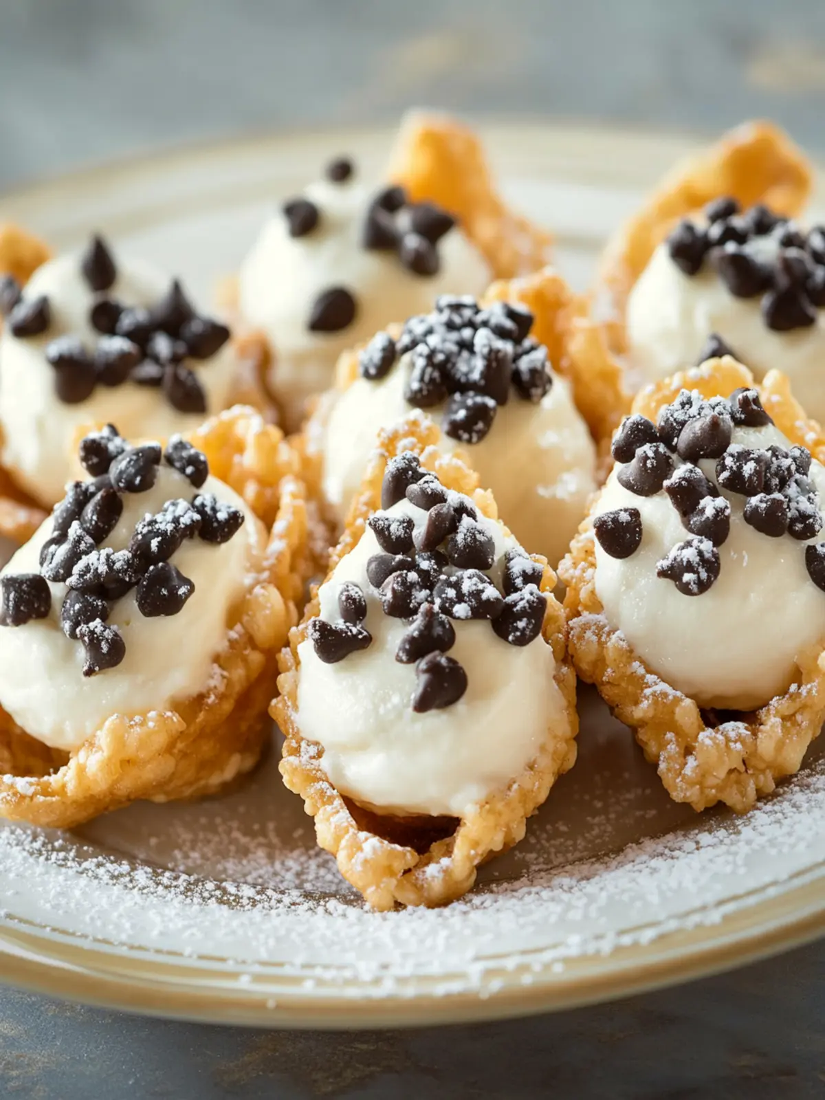 Irresistible Cannoli Bites: A Crisp, Creamy Delight! 4 Cannoli Bites