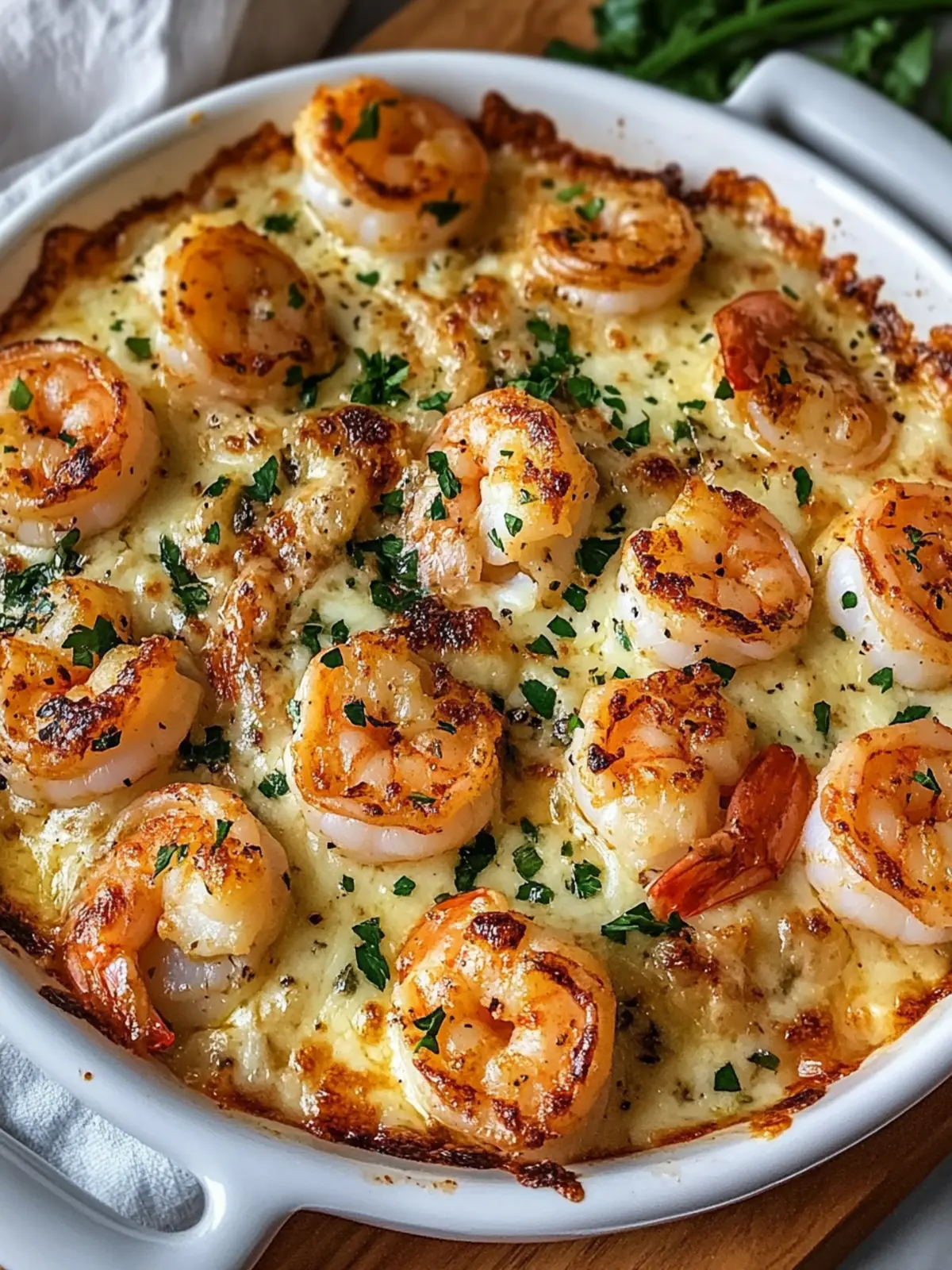 Garlic Butter & Cheese Shrimp Bake: Quick, Delish Dinner Bliss 4 Garlic Butter & Cheese Shrimp Bake