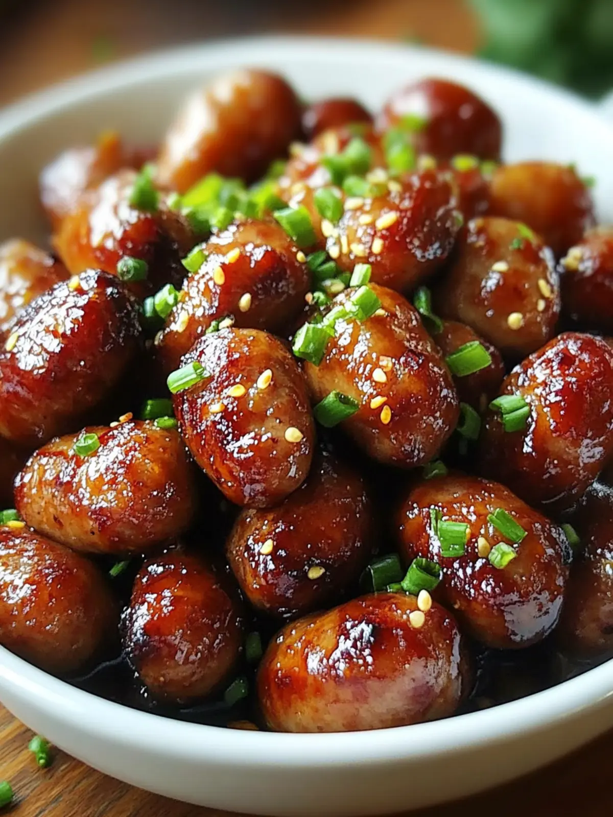 Savory Honey Garlic Sweet Sausage Bites for Any Occasion 4 Honey Garlic Sweet Sausage Bites